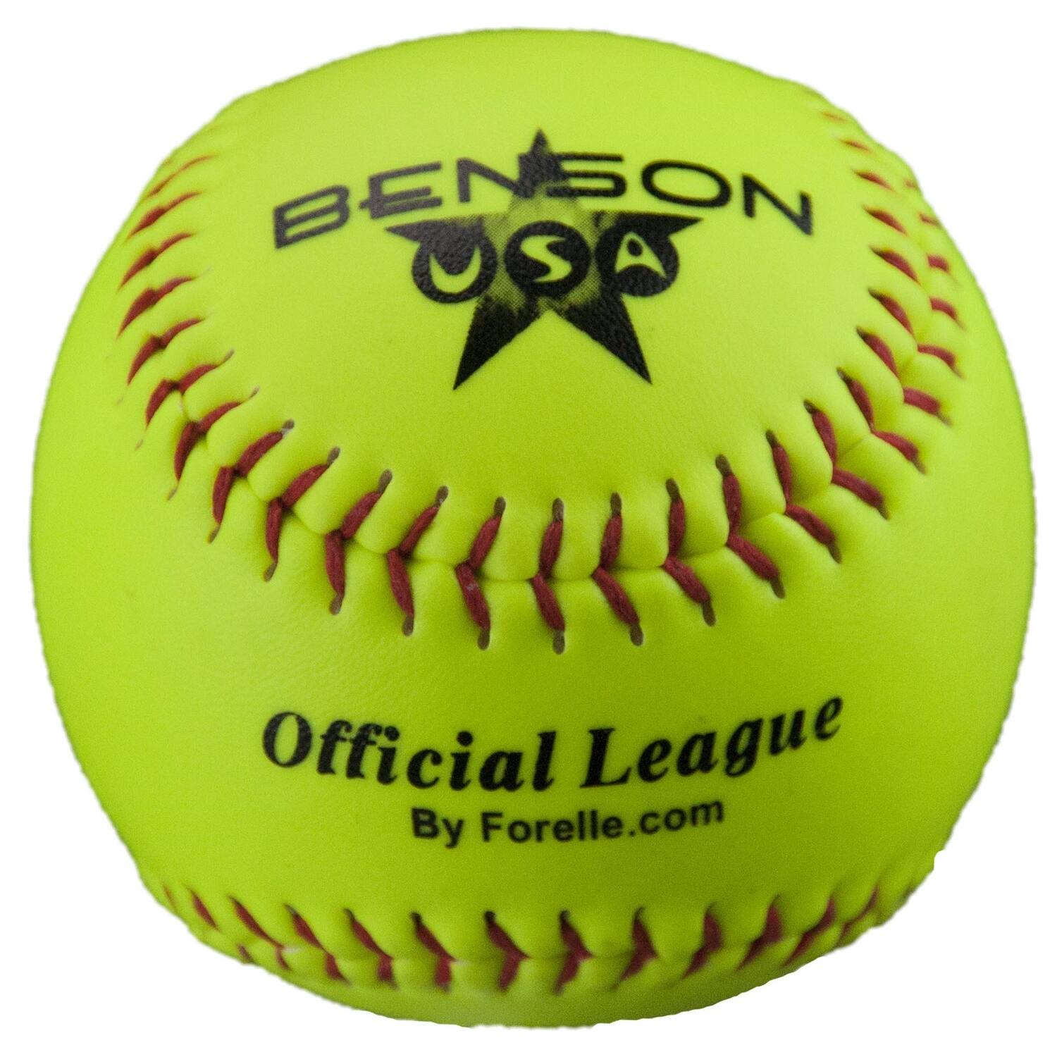 Benson VSPB11Y 11 inch Seamed Official League Soft Practice Softball