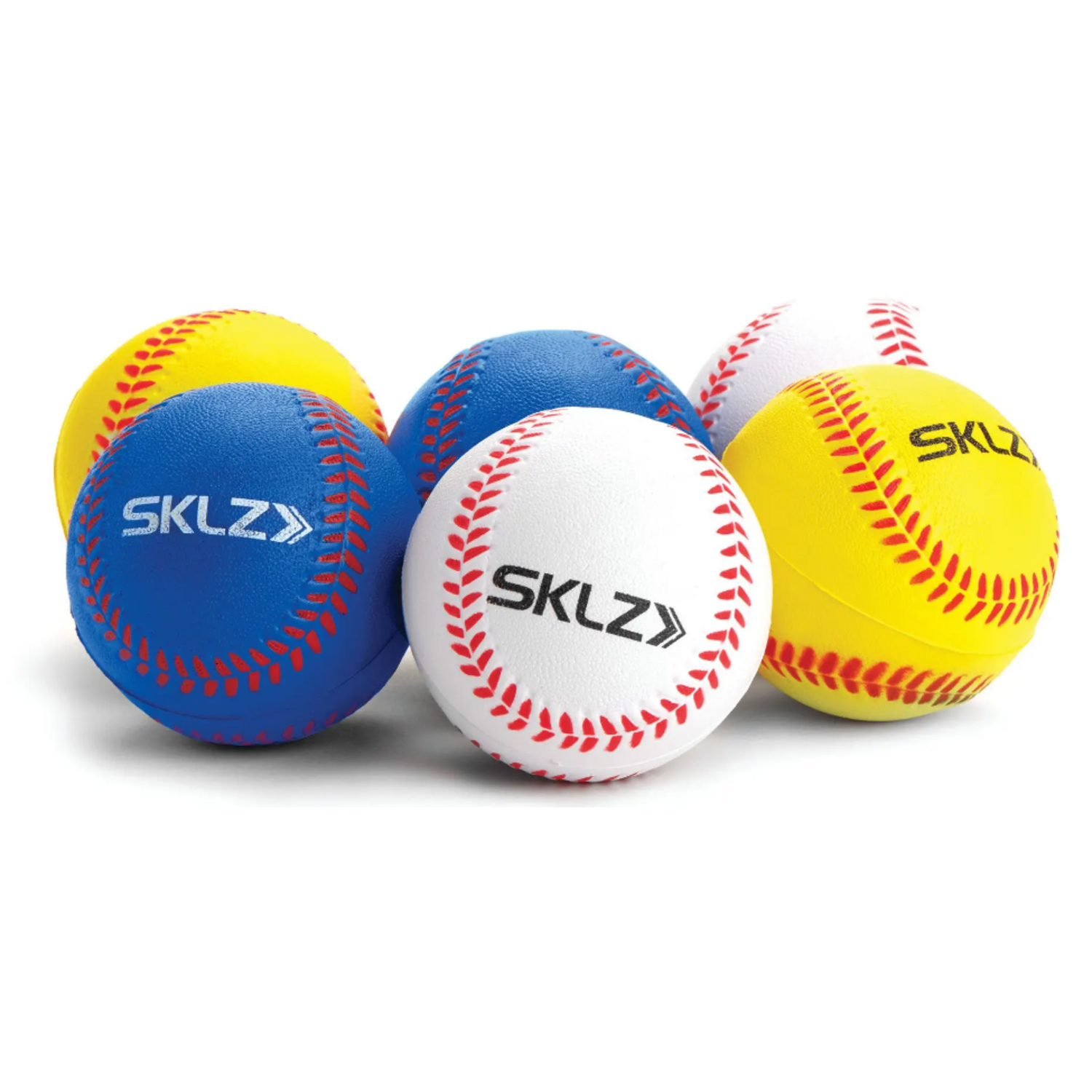 SKLZ 100% Foam Training Baseballs for Fielding & Hitting (6 Pack) 212686