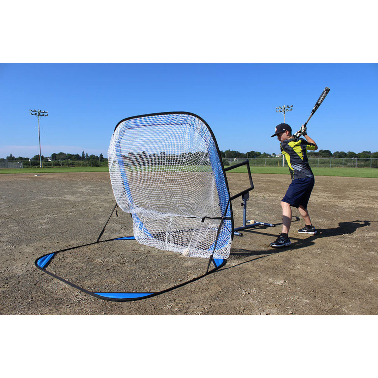 Louisville Slugger Ultra Instructo Swing (L30325) | Adjustable | Baseball Batting Tee Trainer 