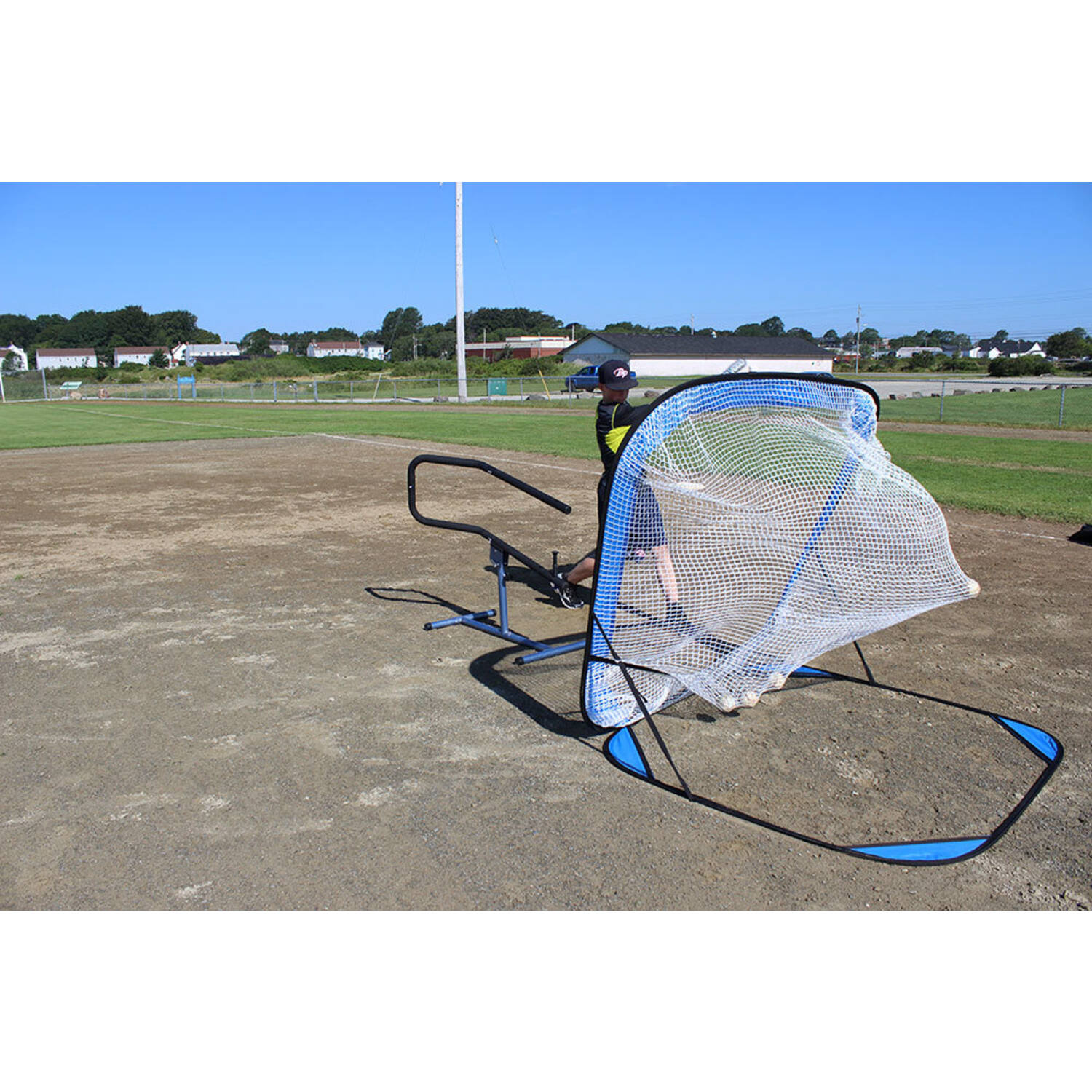 Louisville Slugger Ultra Instructo Swing (L30325) | Adjustable | Baseball Batting Tee Trainer 
