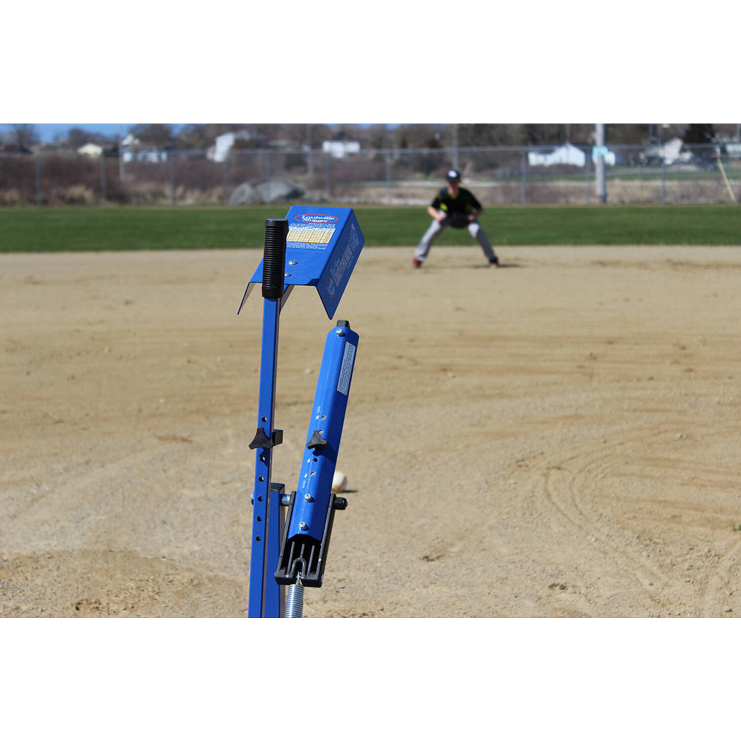 Louisville Slugger L60111 Blue Flame | Coil Spring Operated Multi-Sport Pitching Machine