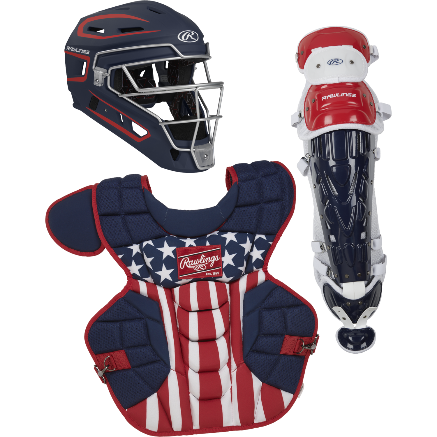 Rawlings CSV2A Velo 2.0 Adult Catcher's  Color Scarlet/White
