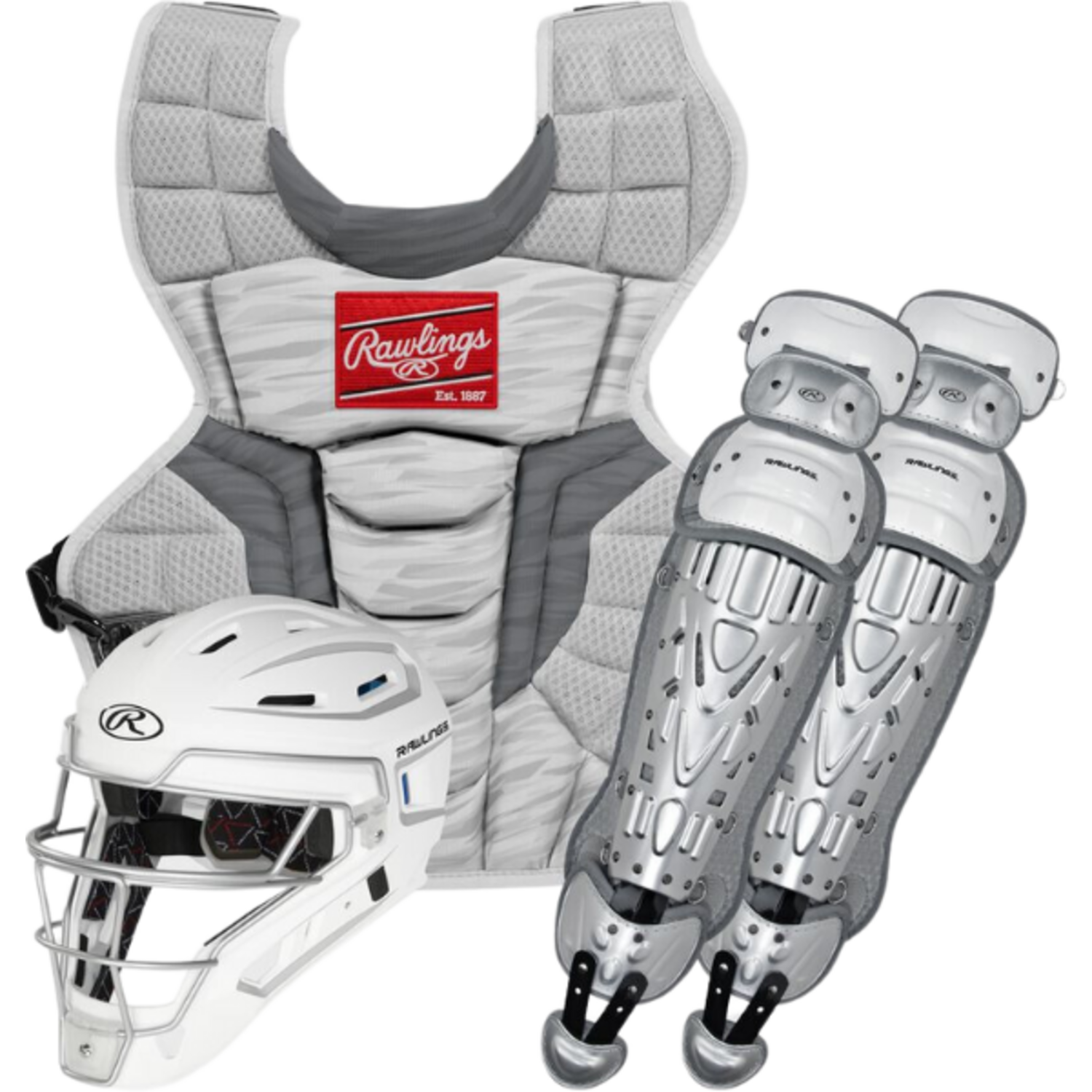 Rawlings CSV2A Velo 2.0 Adult Catcher's S Color White/Silver