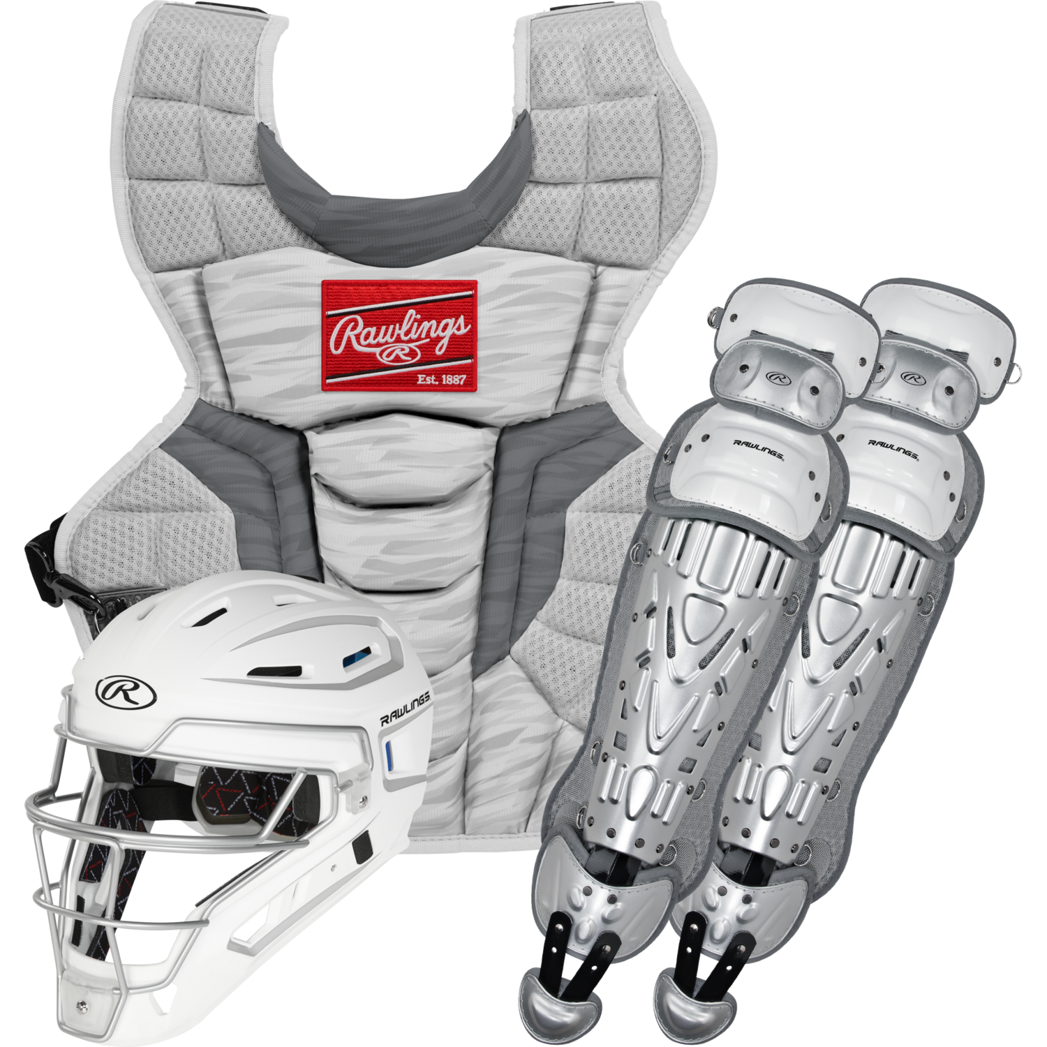 Rawlings CSV2Y Velo 2.0 Youth Catcher's  Color Scarlet/White