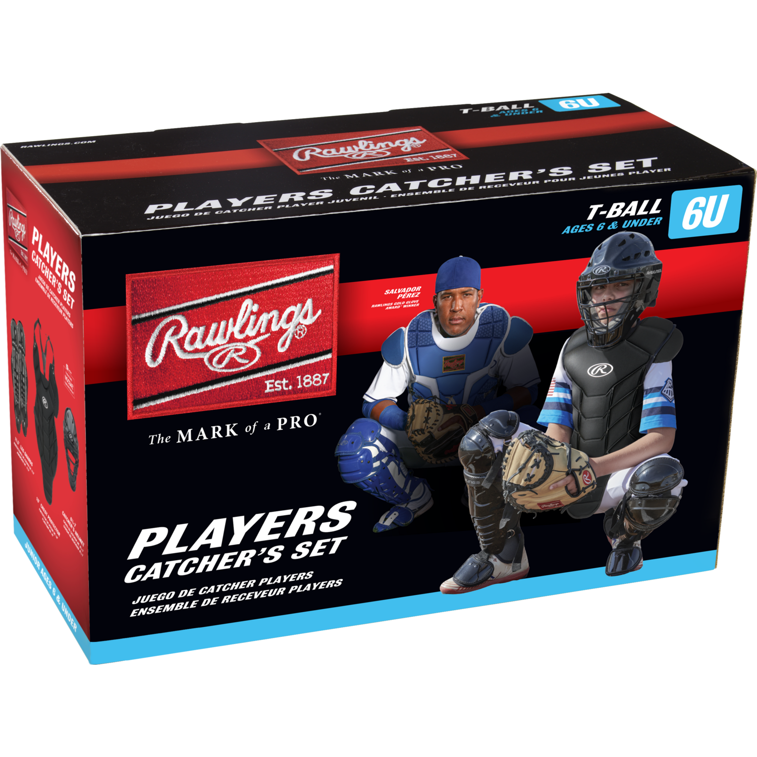 Rawlings Rawlings Player Series 2 | P2CSTB T-Ball Catcher's Gear Set Color Black
