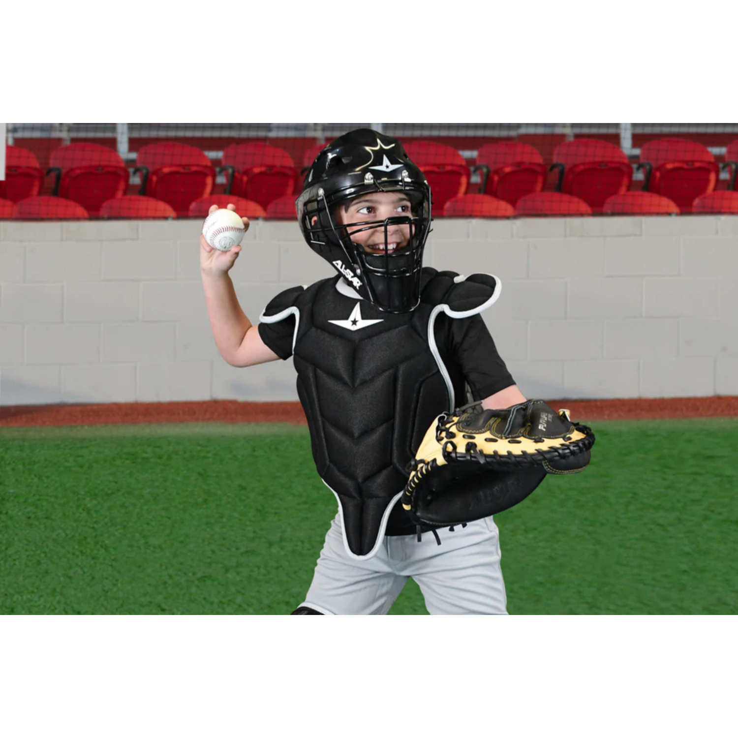 All Star CP-FS-79 Future Star Chest Protector 7- Color Black