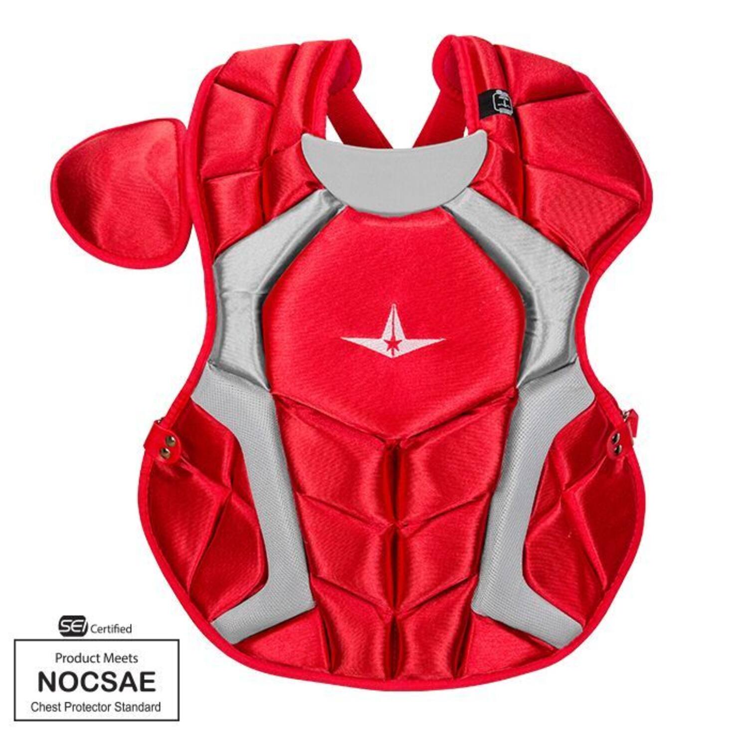 All Star CPCC912PS Chest Protector Color Scarlet