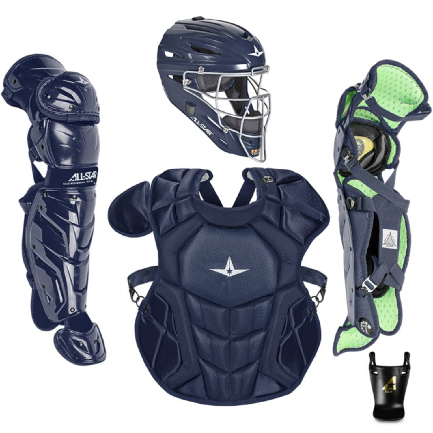 All Star CKCC912S7X Intermidiate System Seven Axis Catcher's Kit | 9-12 Yrs Color Navy
