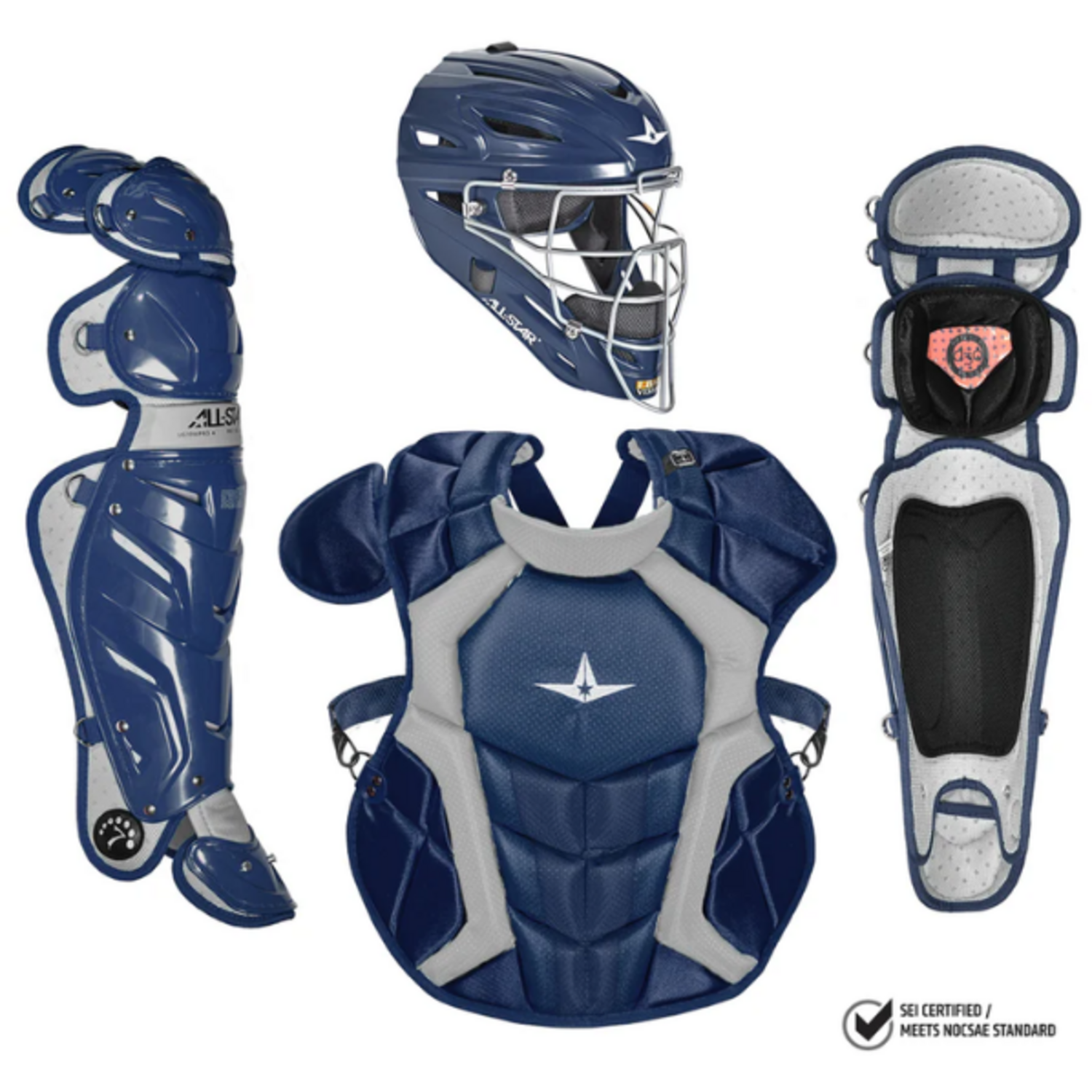 All Star CKCCPRO1 Professional Catcher's Kit Color Navy