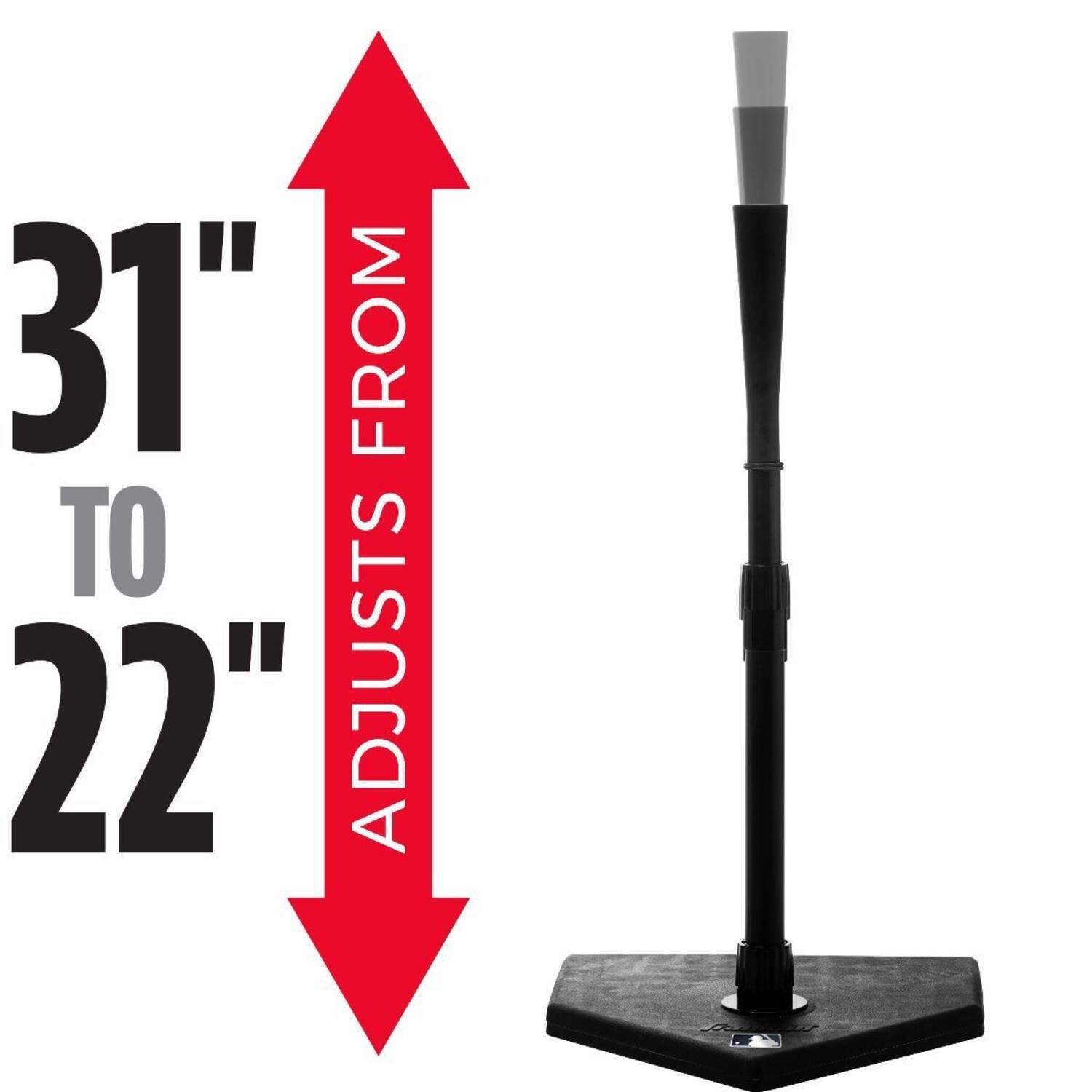 Franklin MLB Flex Top Pro Batting Tee (24953) | Adjustable Hitting Baseball Trainer 