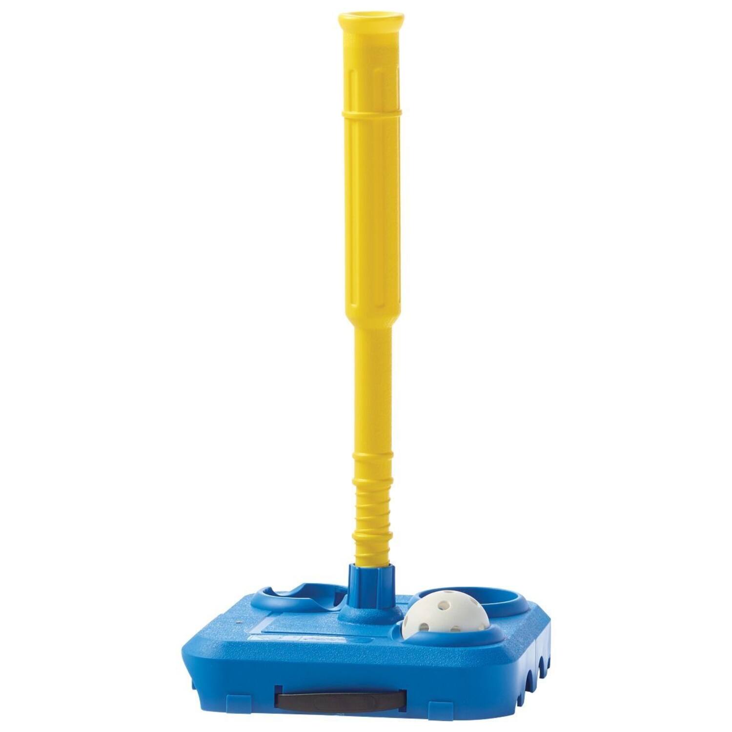 Franklin MLB Youth Fold Away Batting Tee | Baseball Adjustable Hitting Trainer 