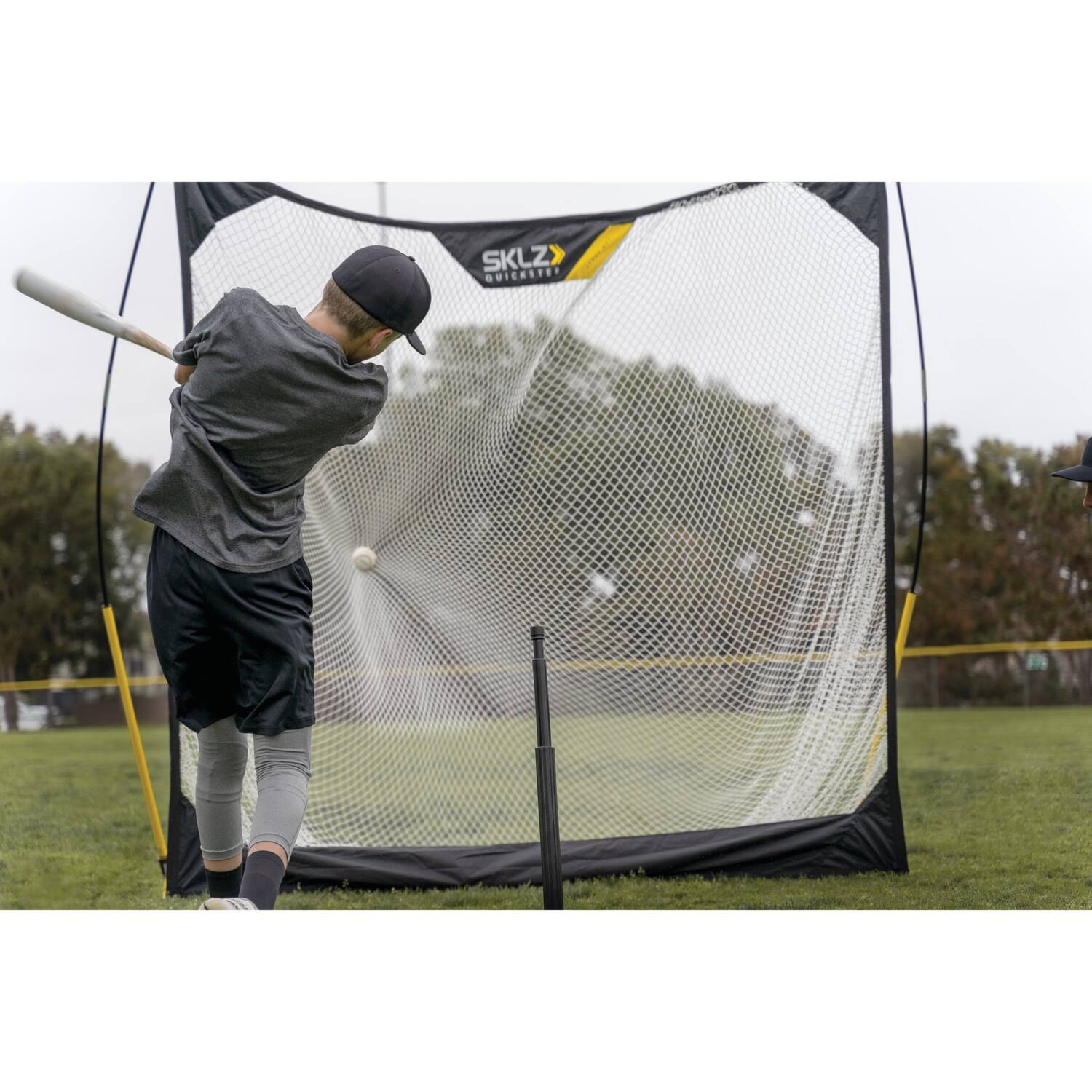 SKLZ Quickster Softball and Baseball Portable Hitting Practice Net 7' x 7' (1290)