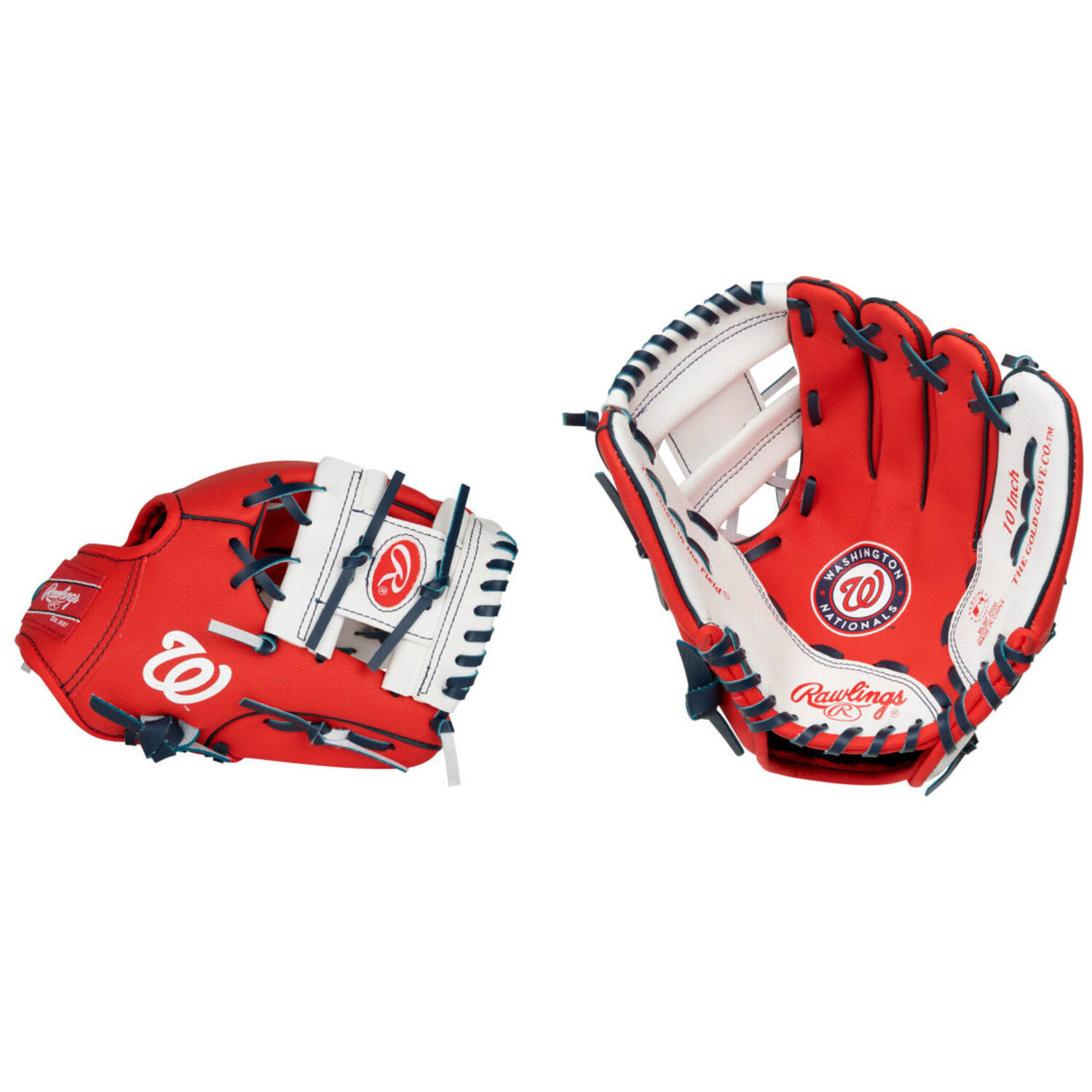 Rawlings MLB Logo Gloves LH 10 Inch Team Nationals