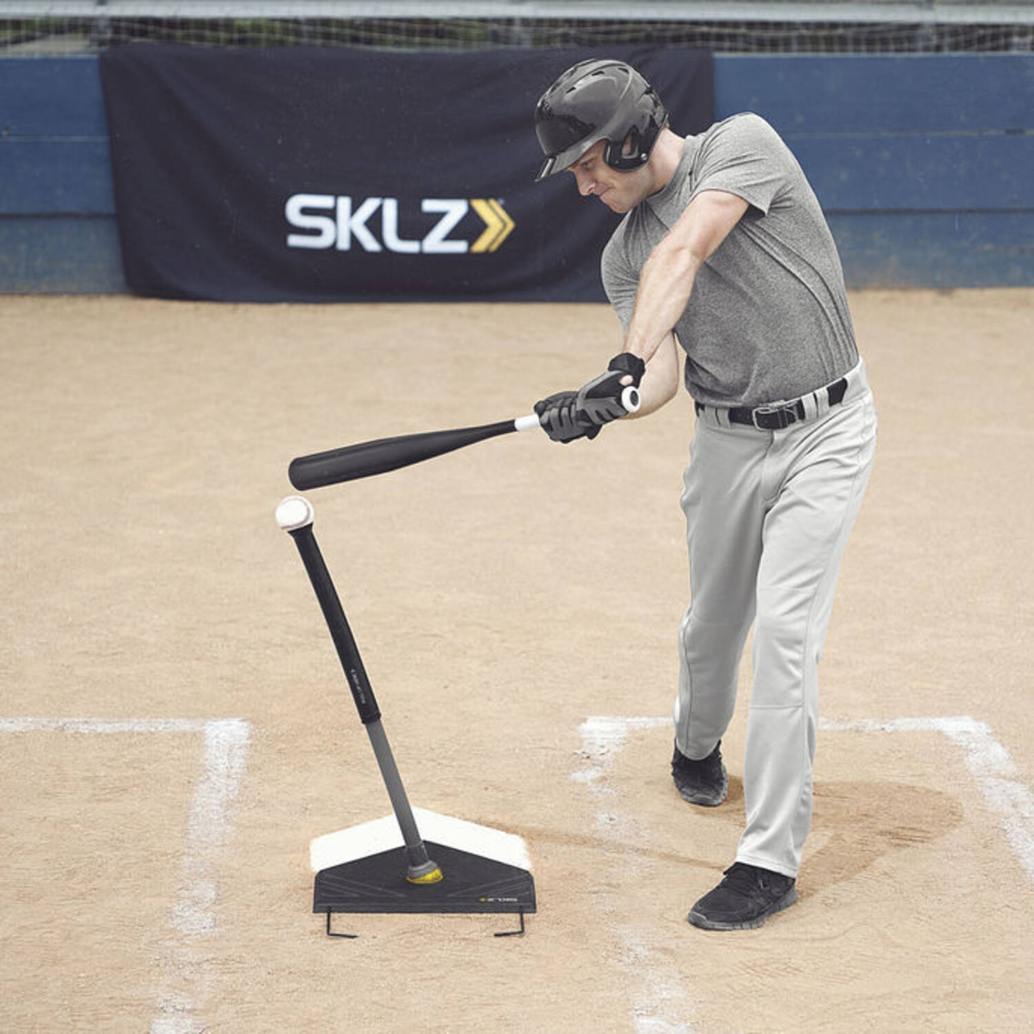 SKLZ 360 Tee V2 (0934) | Baseball Adjustable Batting Tee Trainer 