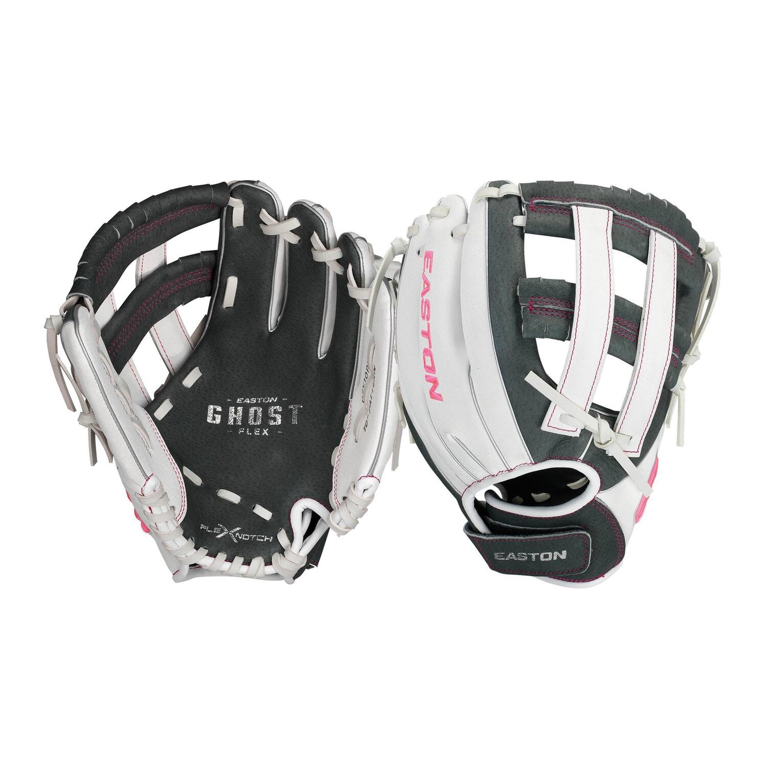 Easton GFY10PK Pigskin Leather Ghost Flex Youth Fastpitch Glove 10 Inch | Left Hand Catch