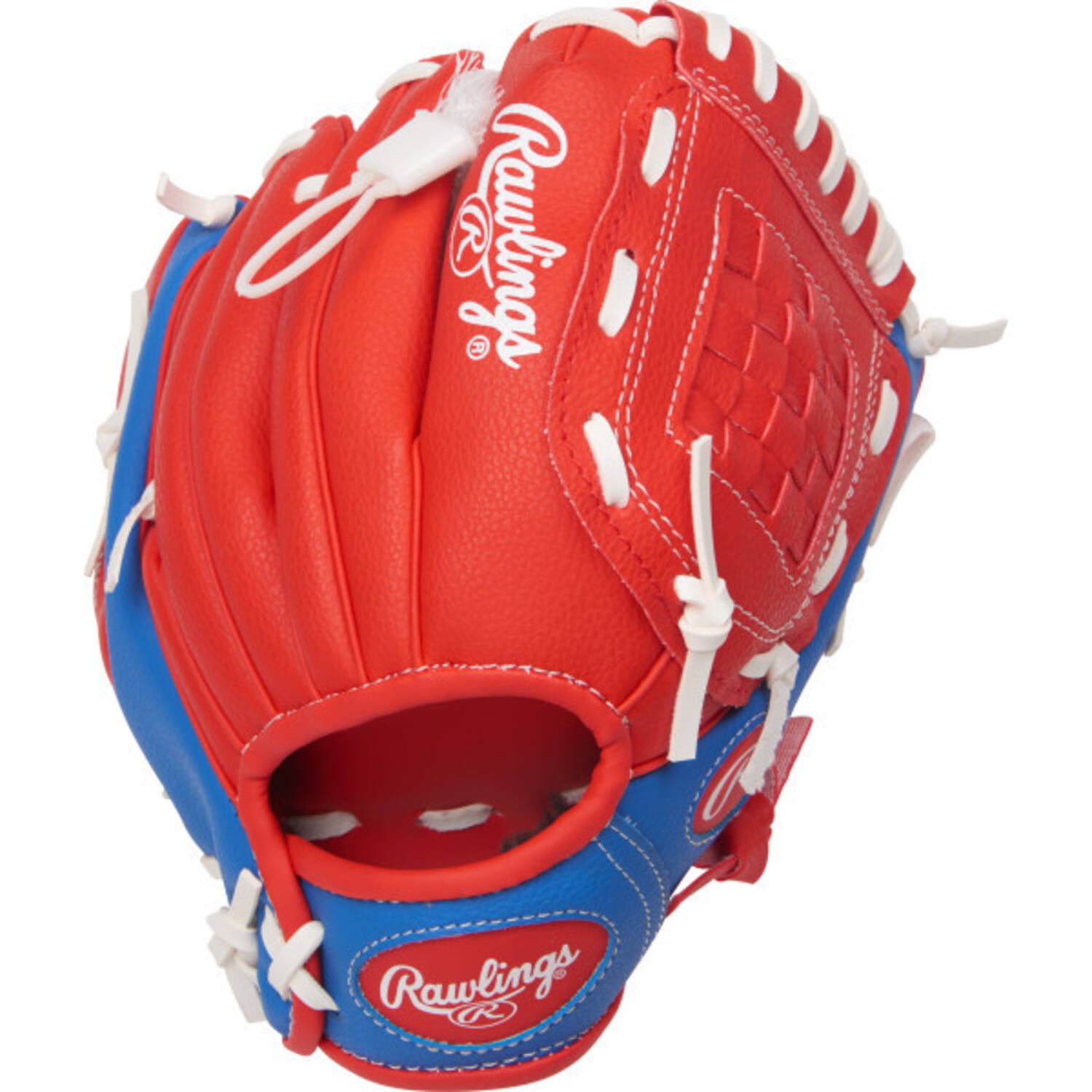 Rawlings PL91SR Tee Ball Baseball Glove w/Ball | Scarlet Royal 9 Inch Left Hand Model