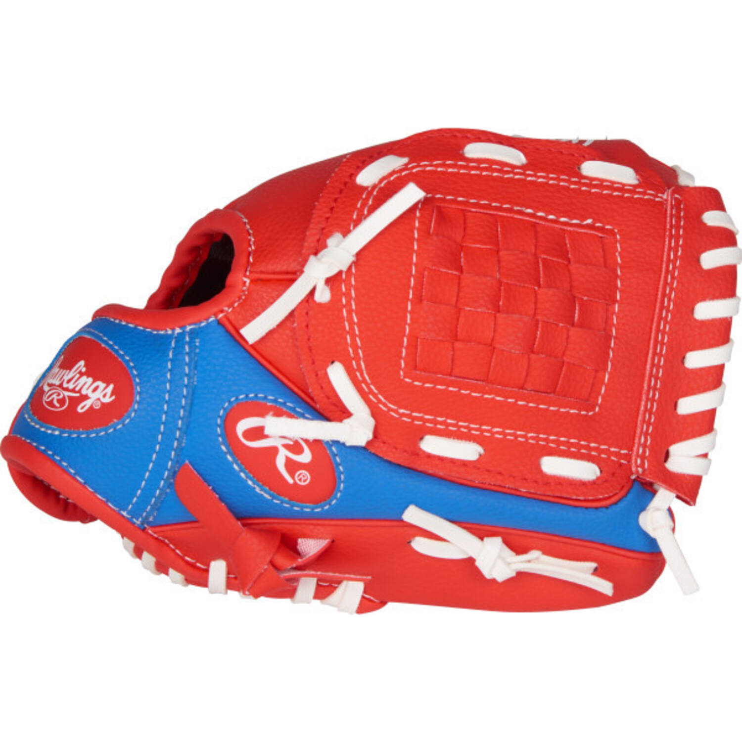 Rawlings PL91SR Tee Ball Baseball Glove w/Ball | Scarlet Royal 9 Inch Left Hand Model