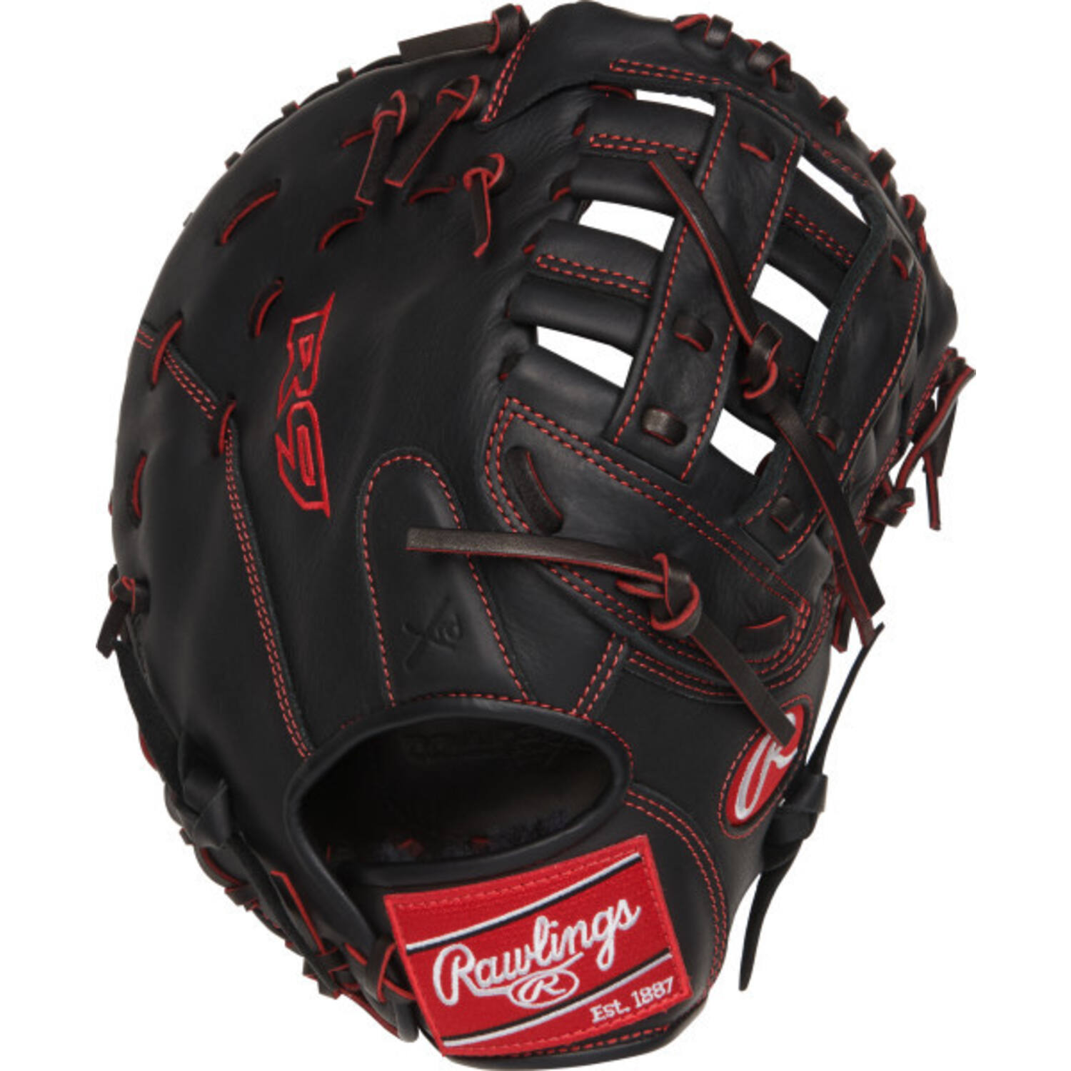Rawlings R9YPTFM16B All-Leather R9 Series Fastpitch Glove Youth 12 Inch | Left Hand Catch