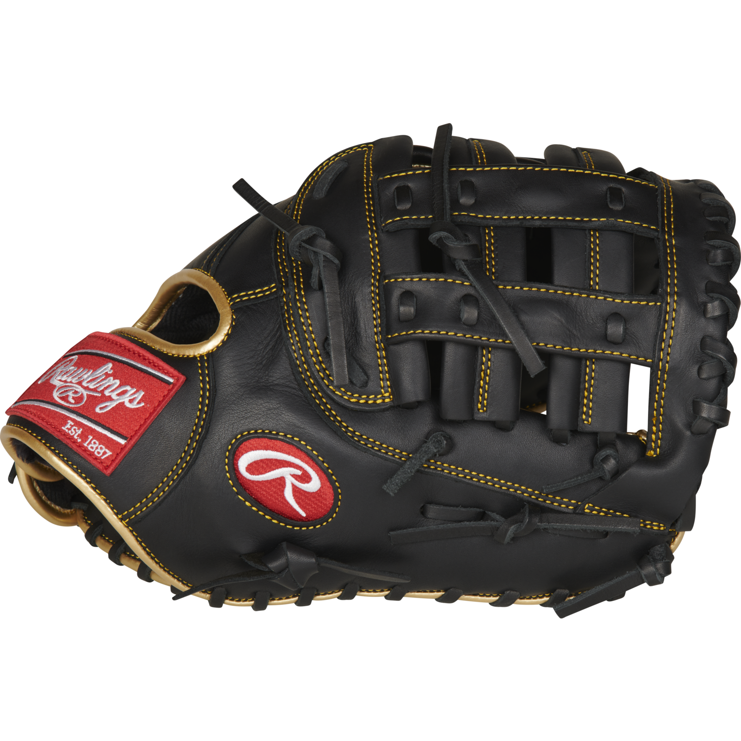 Rawlings R9FM18BG Soft Leather R9 Series First Base Mitt 12,5 Inch | Right Hand Catch