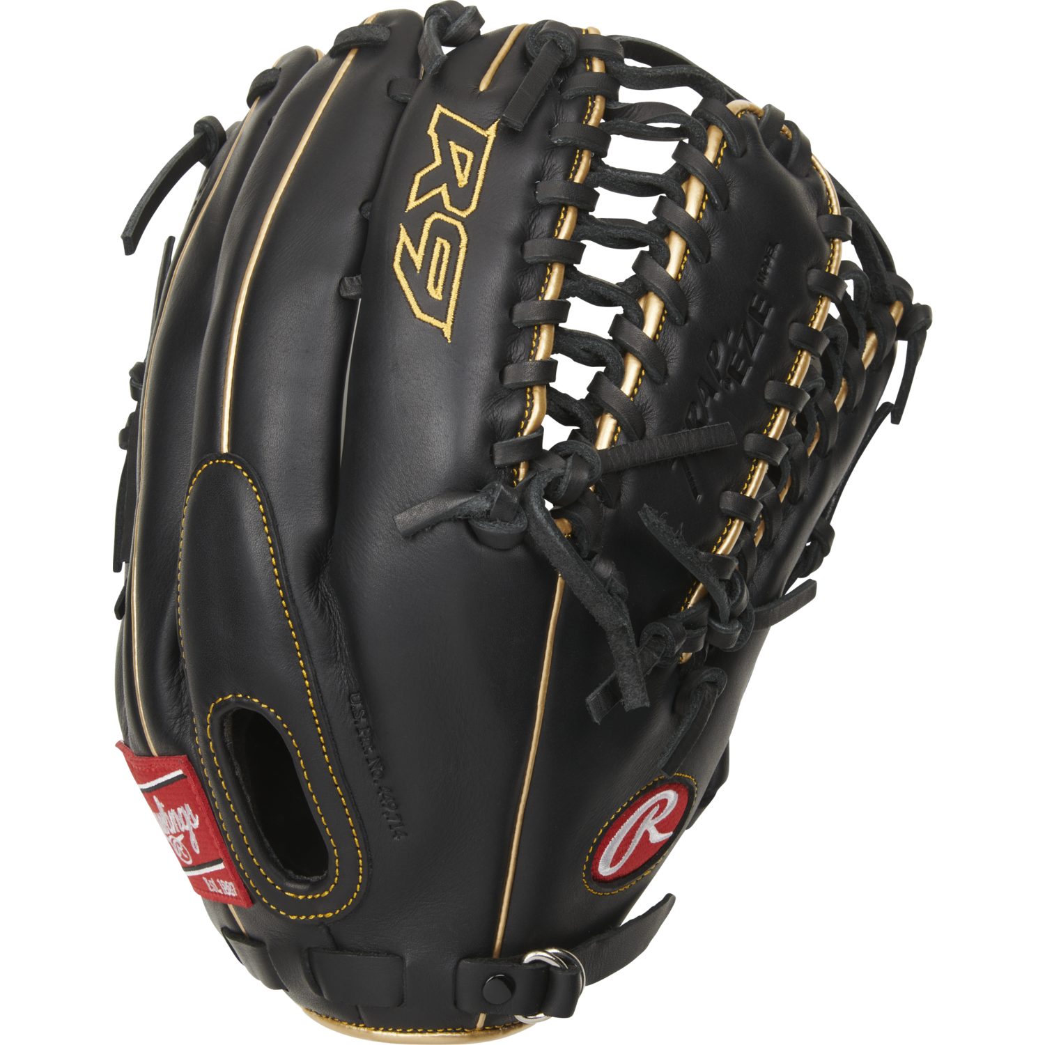 Rawlings R96019BGFS All-Leather Shell R9 Series Outfield Glove 12,75 Inch | Left Hand Catch