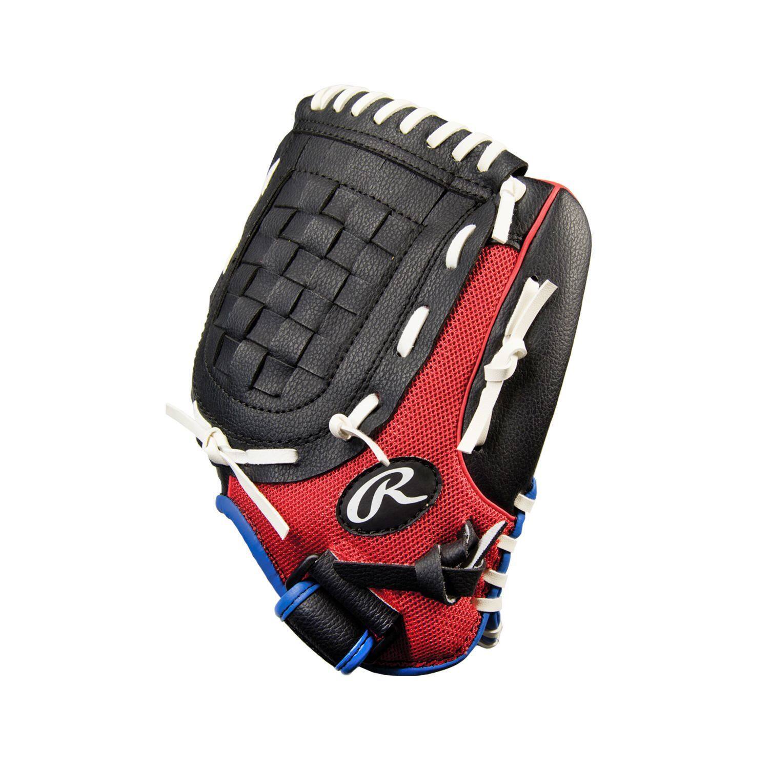Rawlings PL115BSW 11,5 Inch Tee Ball Vinyl Baseball Glove | Left Hand Catch