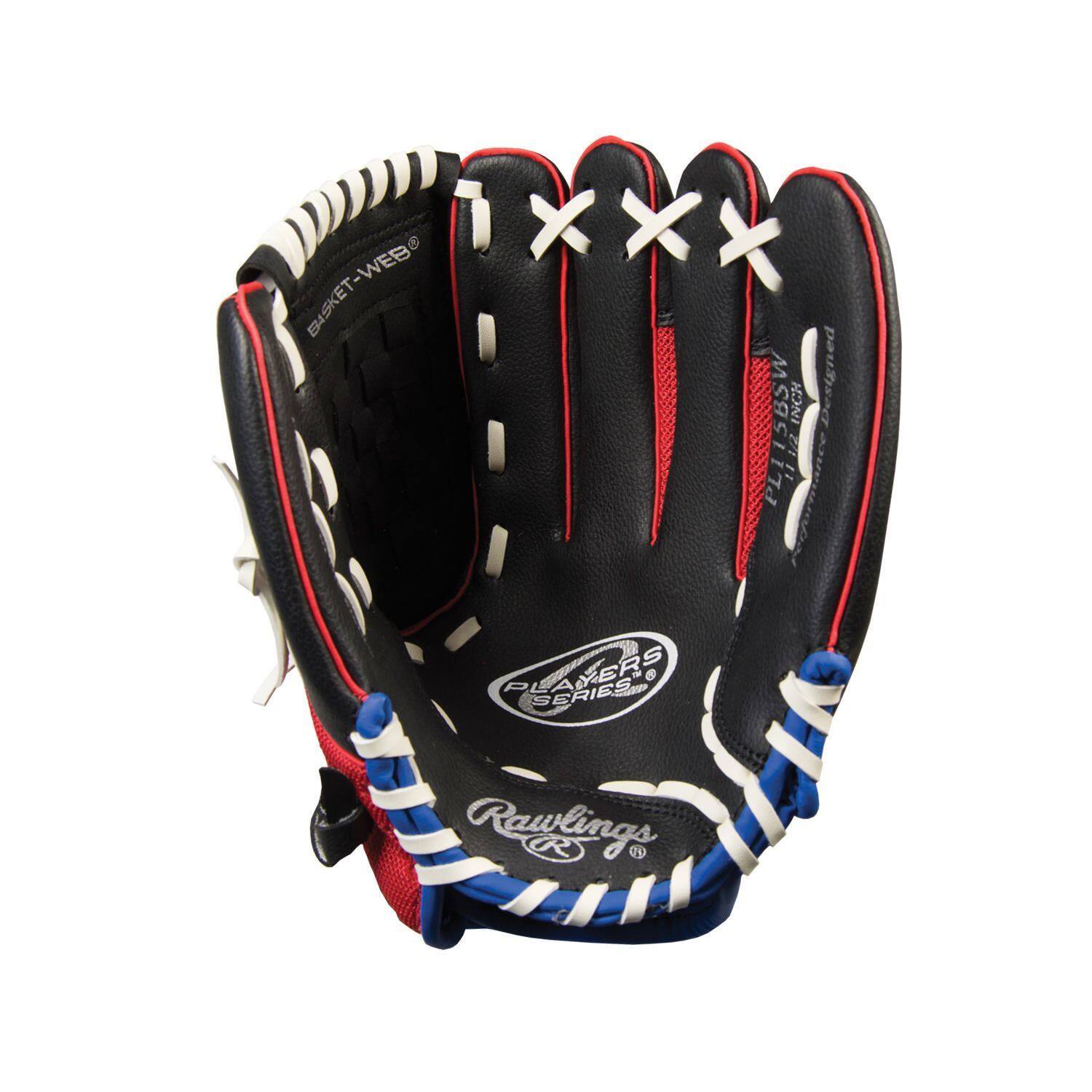 Rawlings PL115BSW 11,5 Inch Tee Ball Vinyl Baseball Glove | Left Hand Catch