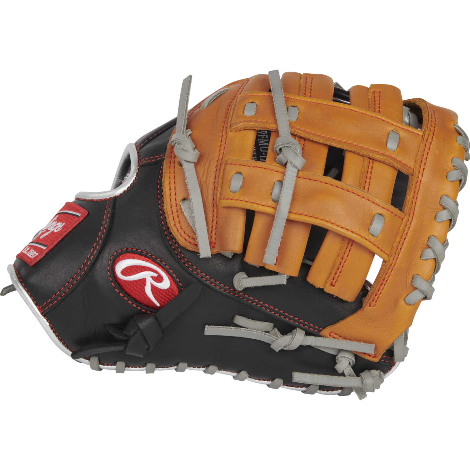 Rawlings R9FMU-17BT All-Leather R9 ContoUR Youth First Base Mitt 12 Inch | Right Hand Catch