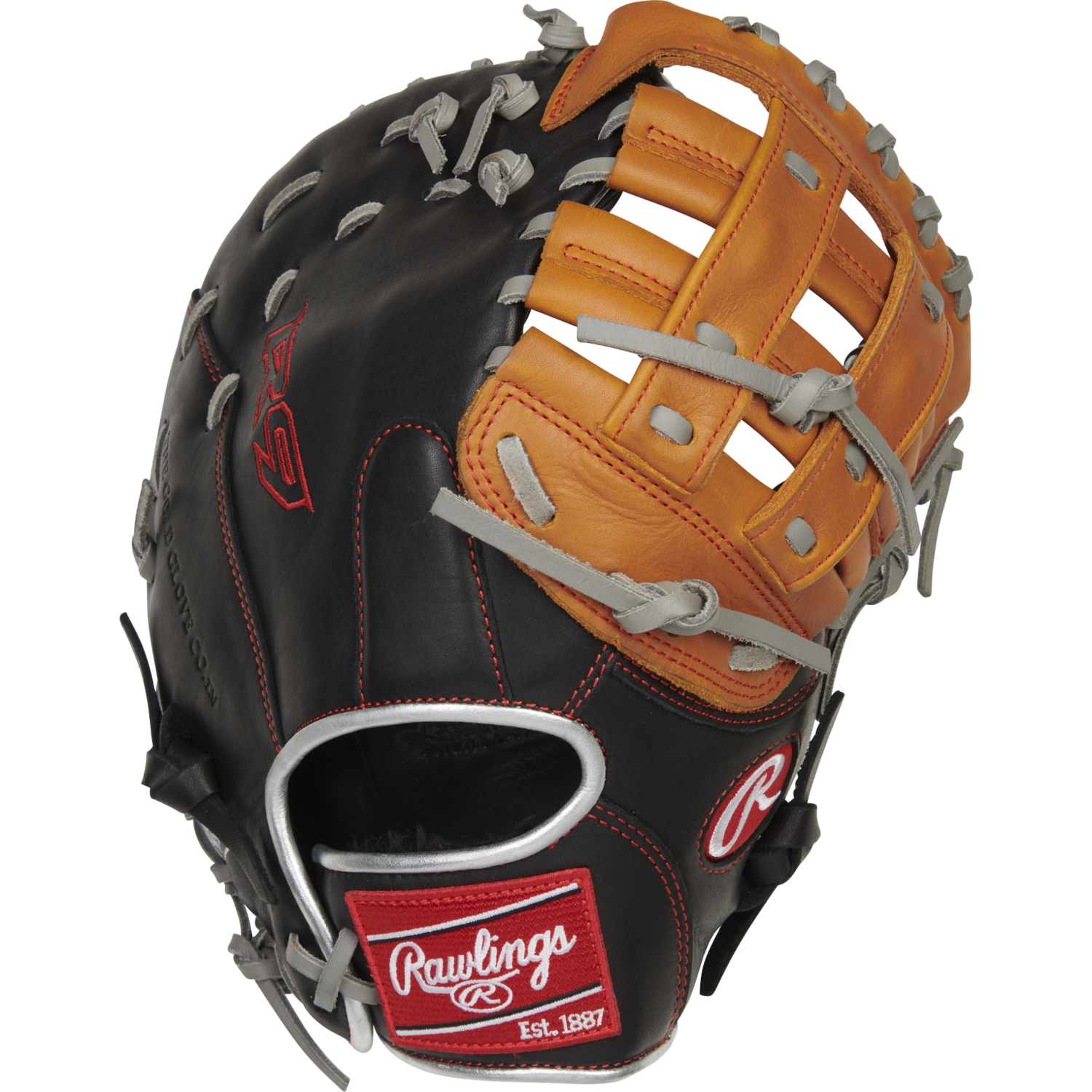 Rawlings R9FMU-17BT All-Leather R9 ContoUR Youth First Base Mitt 12 Inch | Right Hand Catch