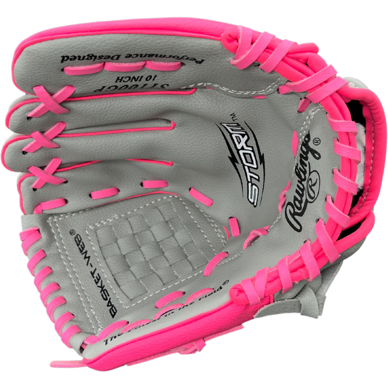Rawlings ACAST100GP Leather Storm Series Fastpitch Softball Glove 10 Inch | Left Hand Catch