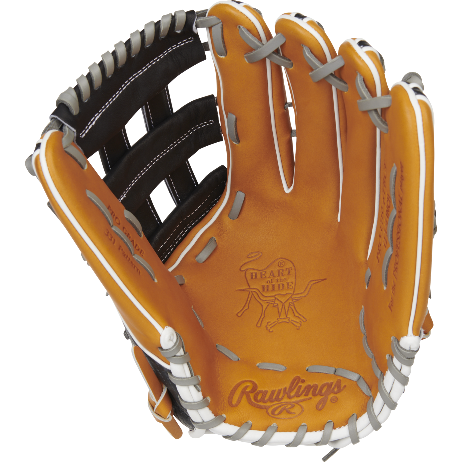 Rawlings PRO3319-6TBCF Heart of the Hide Hyper Shell Outfield Glove 12.75-inch | Right Hand Catch