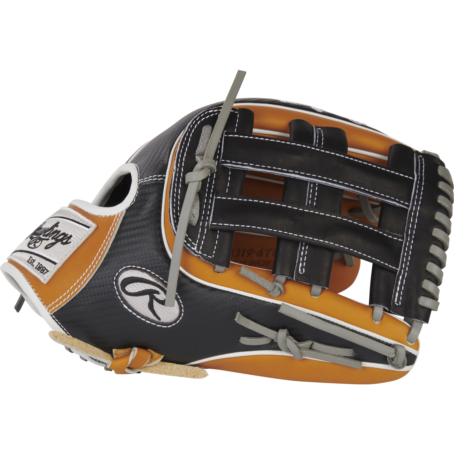 Rawlings PRO3319-6TBCF Heart of the Hide Hyper Shell Outfield Glove 12.75-inch | Right Hand Catch