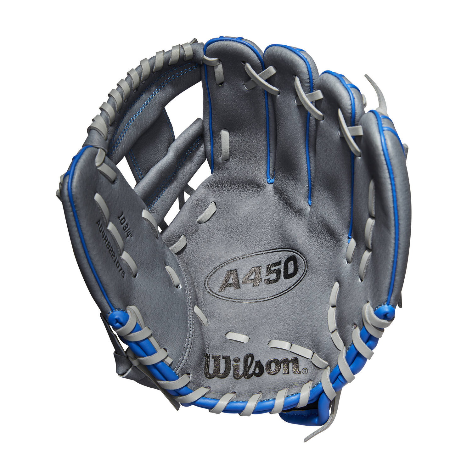 Wilson WBW1001711075 10,75 Inch Synthetic A450 1075 Baseball Infield Glove | Left Hand Catch