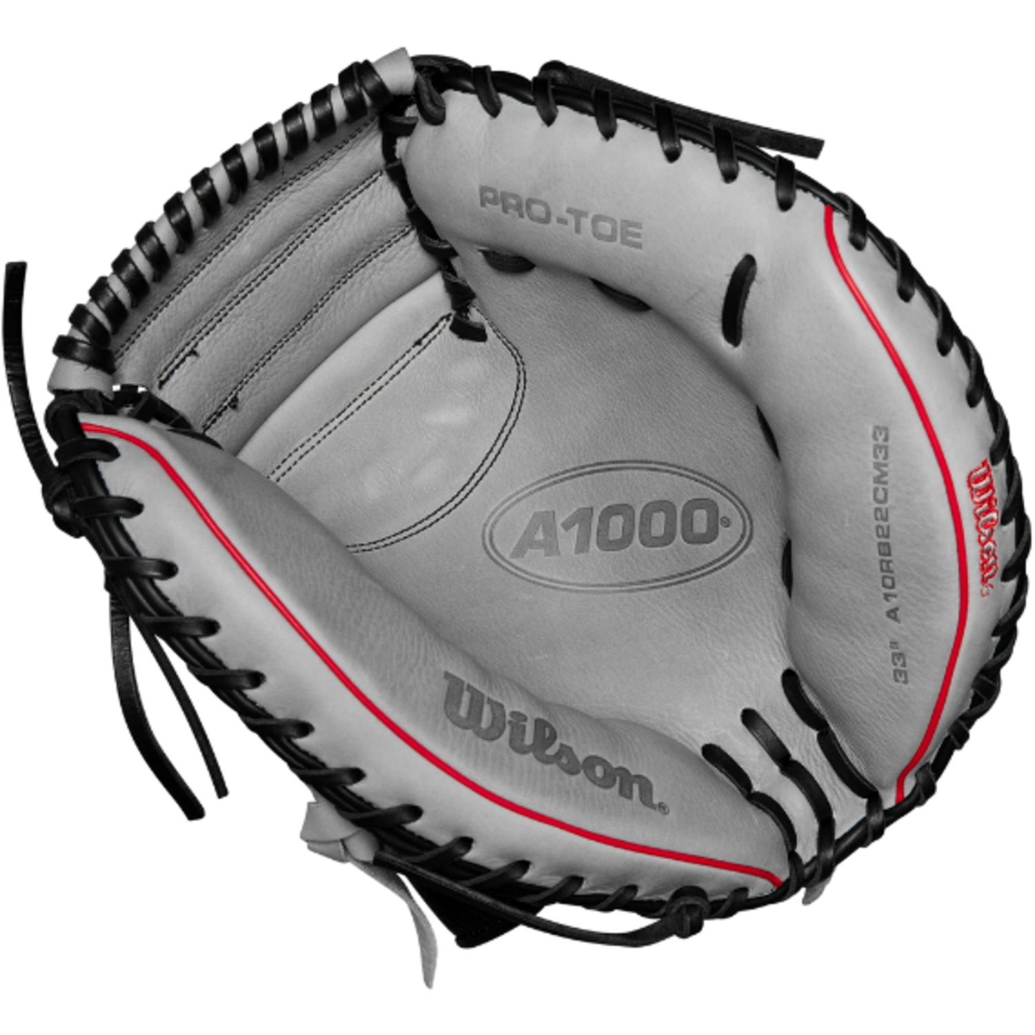 Wilson WBW10145433 33 Inch Leather A1000 CM33 Baseball Catcher’s Mitt | Left Hand Catch