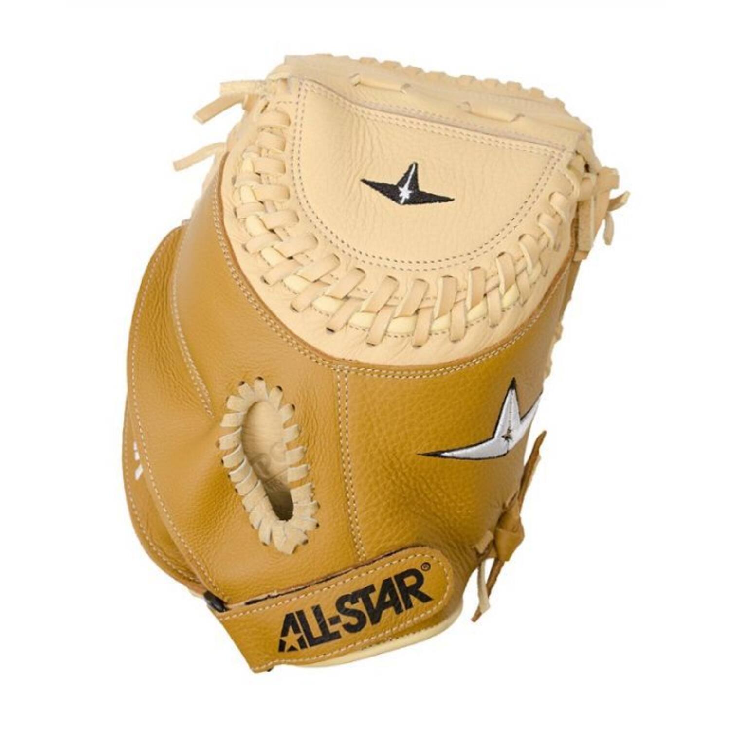 All Star CMW1011 31,5 Inch 2-Piece Open Back Leather Softball Catcher Mitt | Left Hand Catch