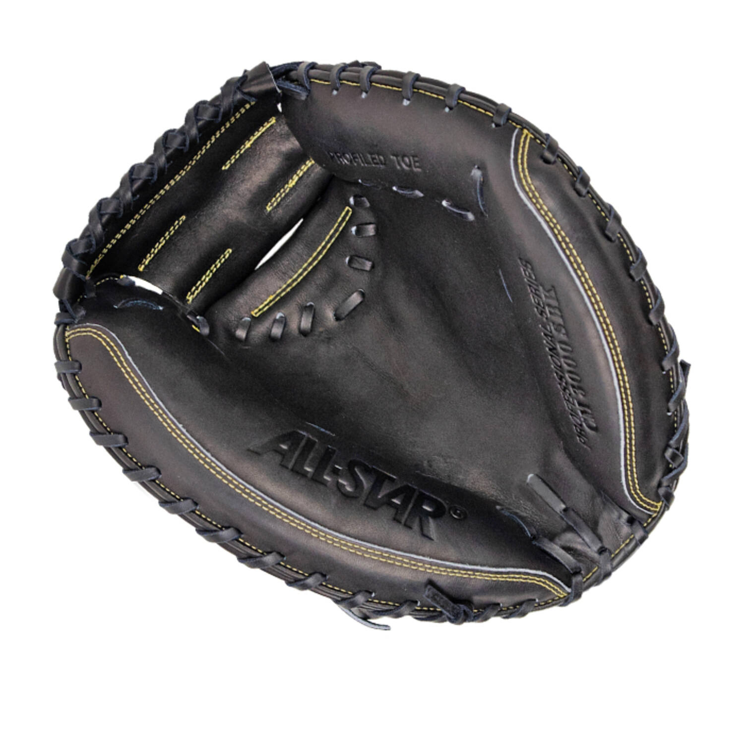 All Star CM3000BK 35 Inch Leather Pro Elite Baseball Catcher's Mitt | Left Hand Catch