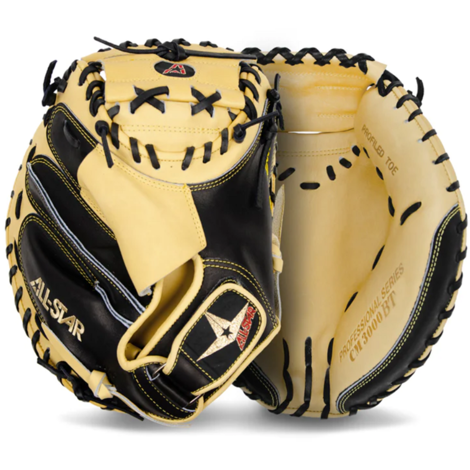 All Star CM3000BT 35 Inch Leather Pro Elite Baseball Catcher's Mitt | Left Hand Catch