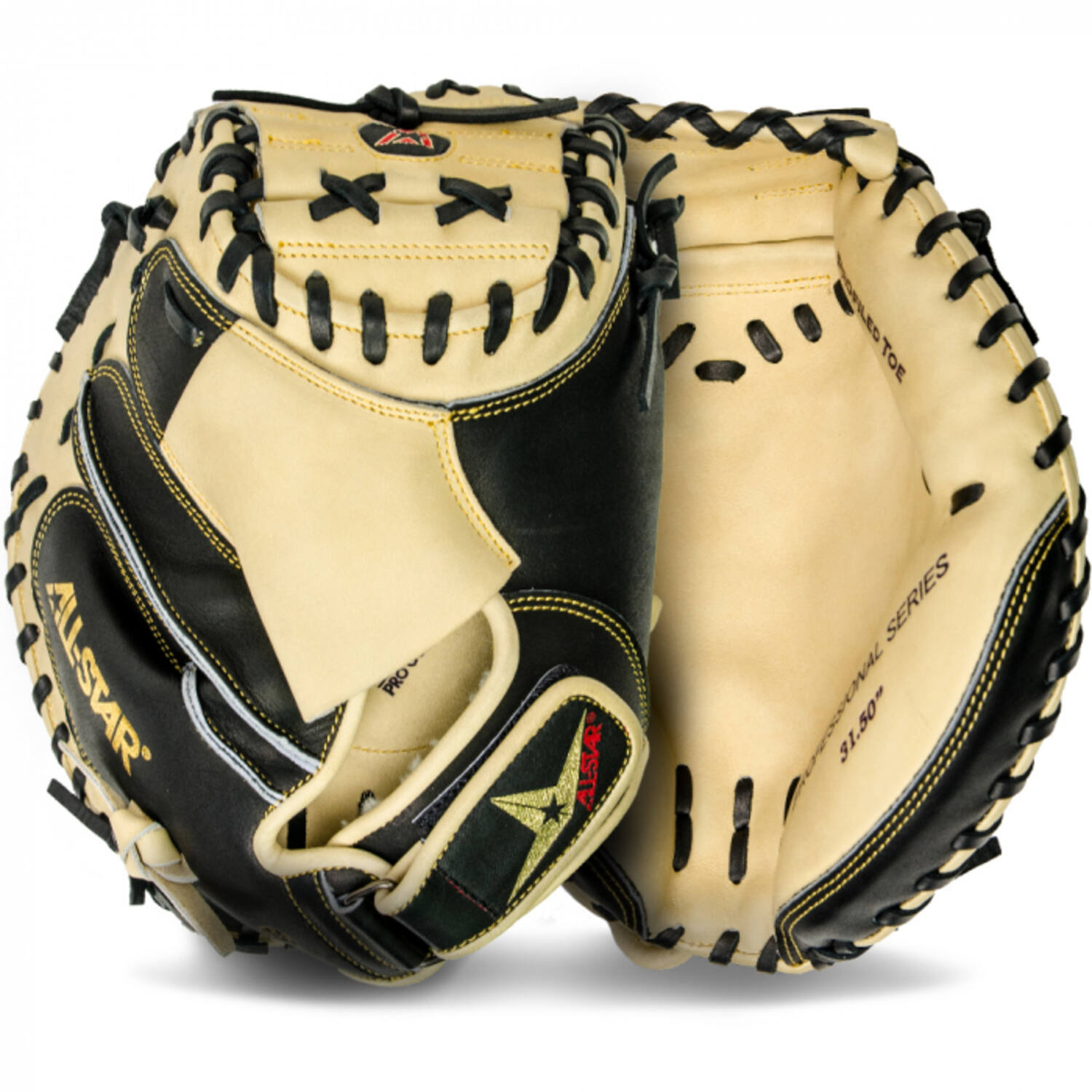 All Star CM3000BTJR 31,5 Inch Leather Pro Elite Youth Baseball Catcher Mitt | Left Hand Catch