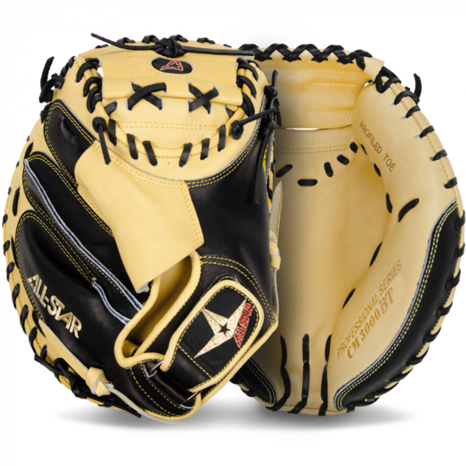 All Star CM3000XSBT 32 Inch Leather Pro Elite Baseball Catcher's Mitt | Left Hand Catch