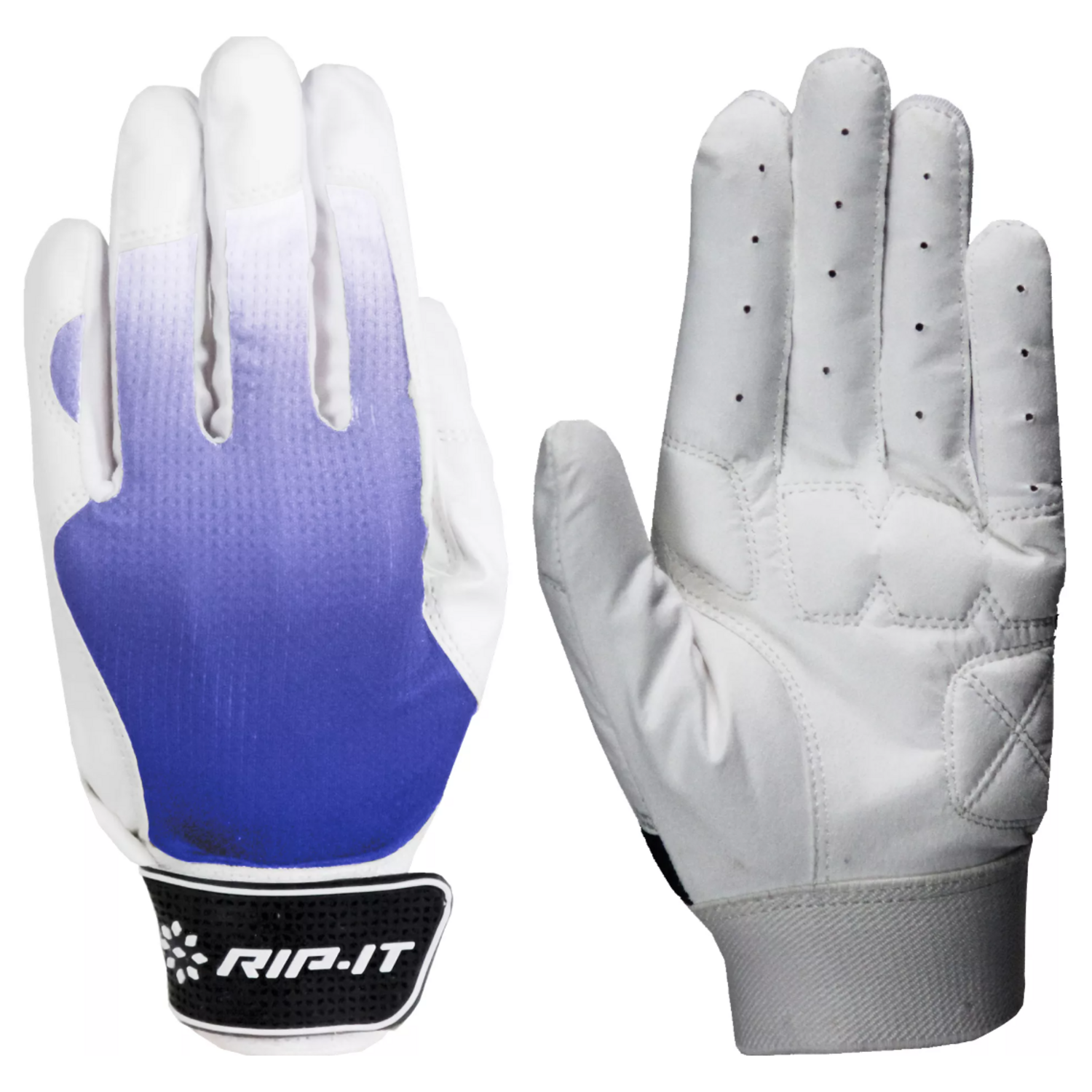 RIP-IT Womens Blister Control Fastpitch Softball Women´s Batting Glove XL Royal