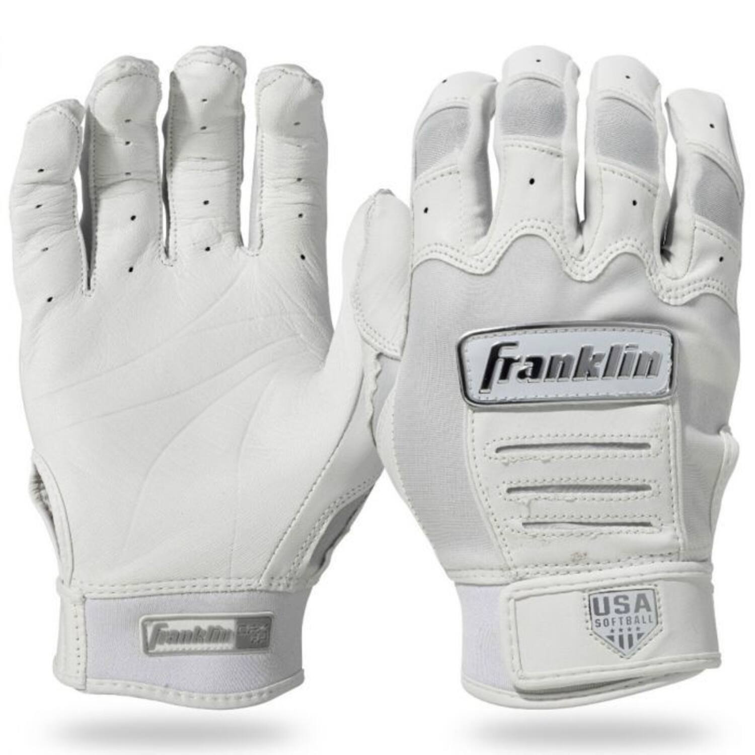 Franklin CFX FP Chrome Series Fastpitch Softball Women´s Batting Glove XL White/Navy/Red