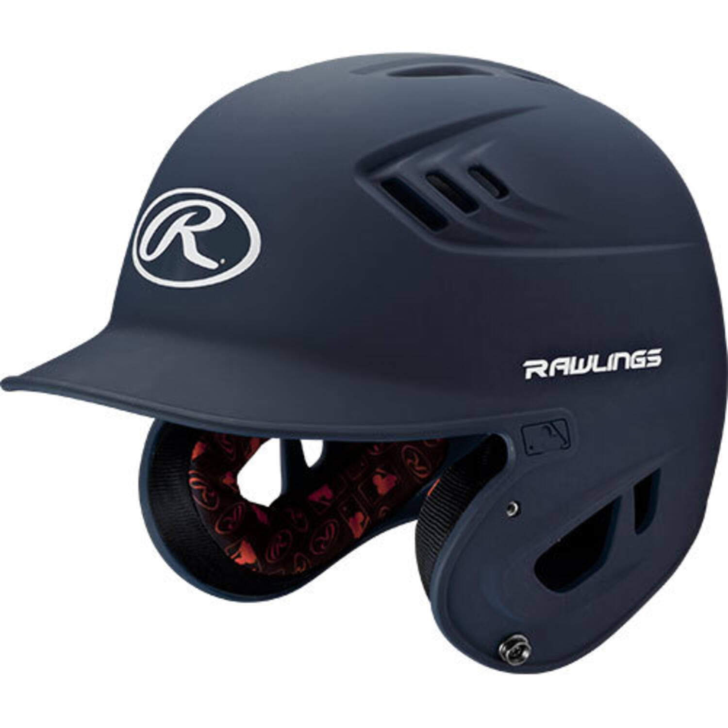 Rawlings R16MS Matte Baseball Batting Adult Helmet | R16 Series Color Navy