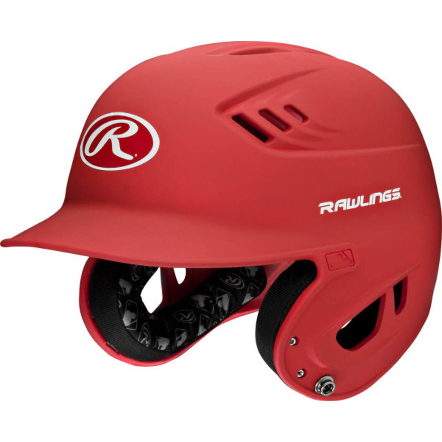 Rawlings R16MJ Matte Baseball Batting Youth Helmet | R16 Series Color Scarlet