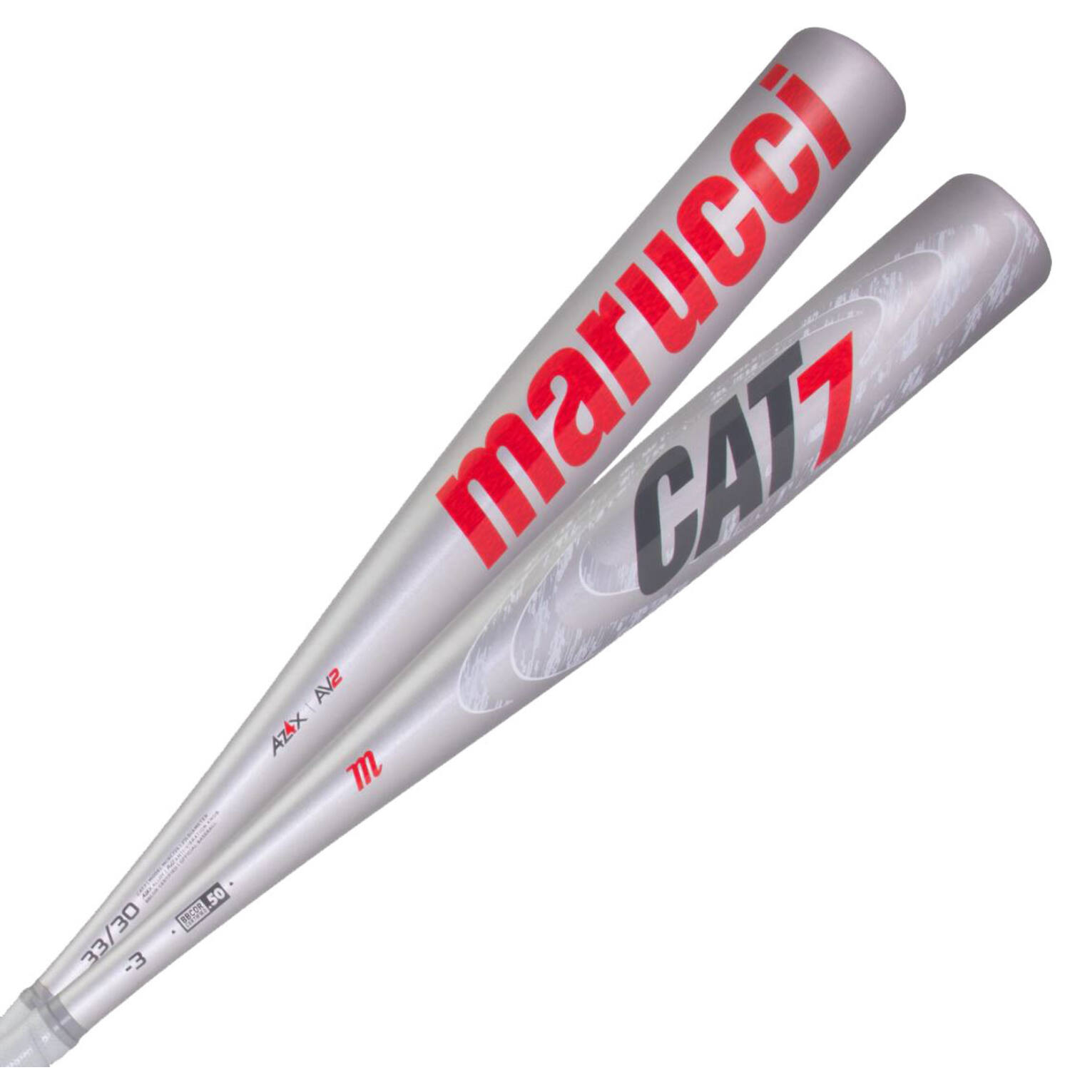 Marucci MCBC72S CAT7 Silver BBCOR (-3) 33 inch Size