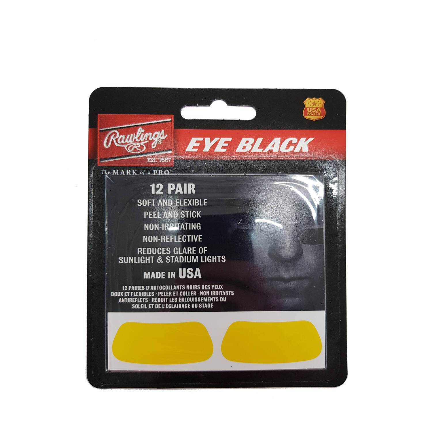 Rawlings Eye Stickers Coloured (EB12) Color Yellow