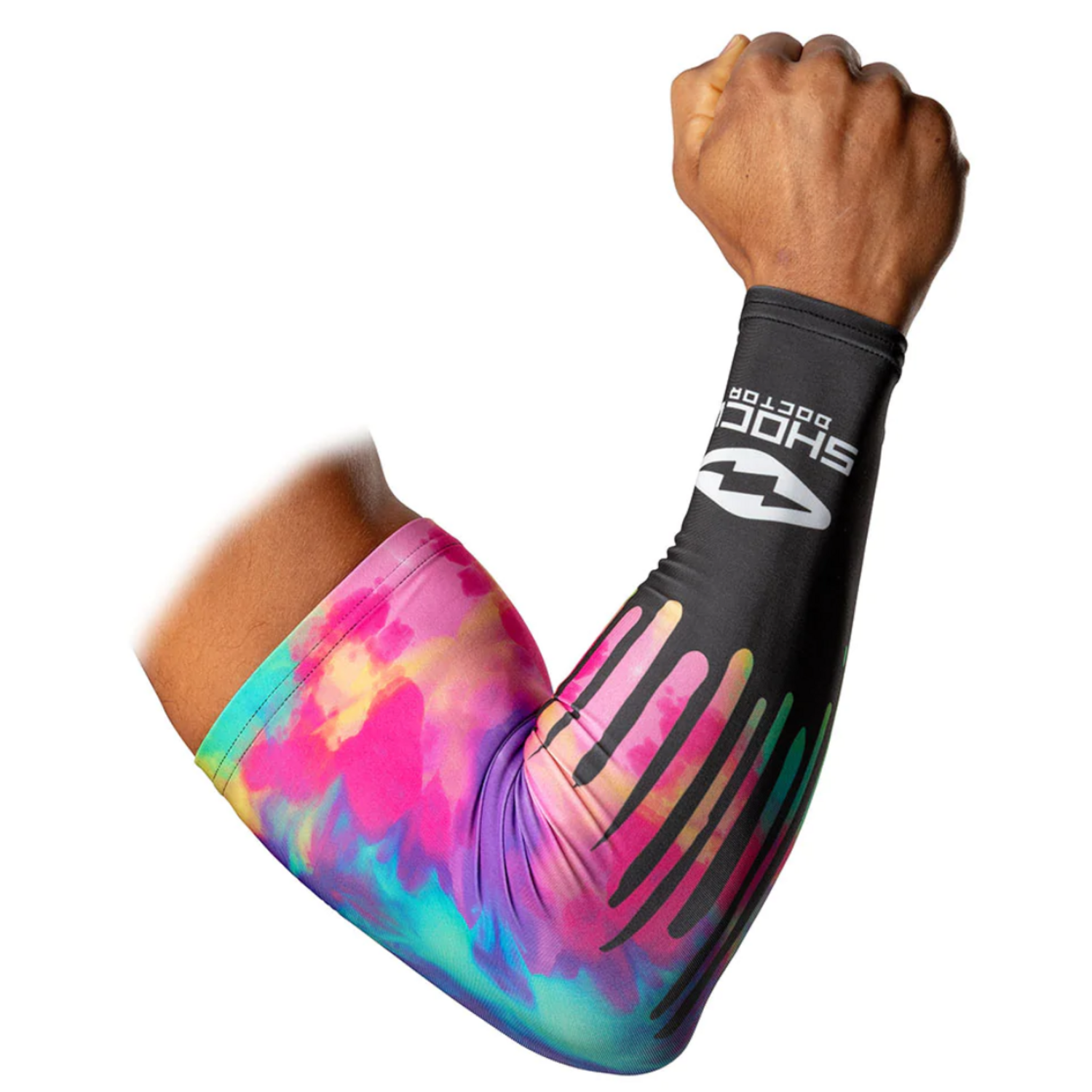 Shock Doctor Showtime Comp Arm Sleeve L Black Tie Dye Drip