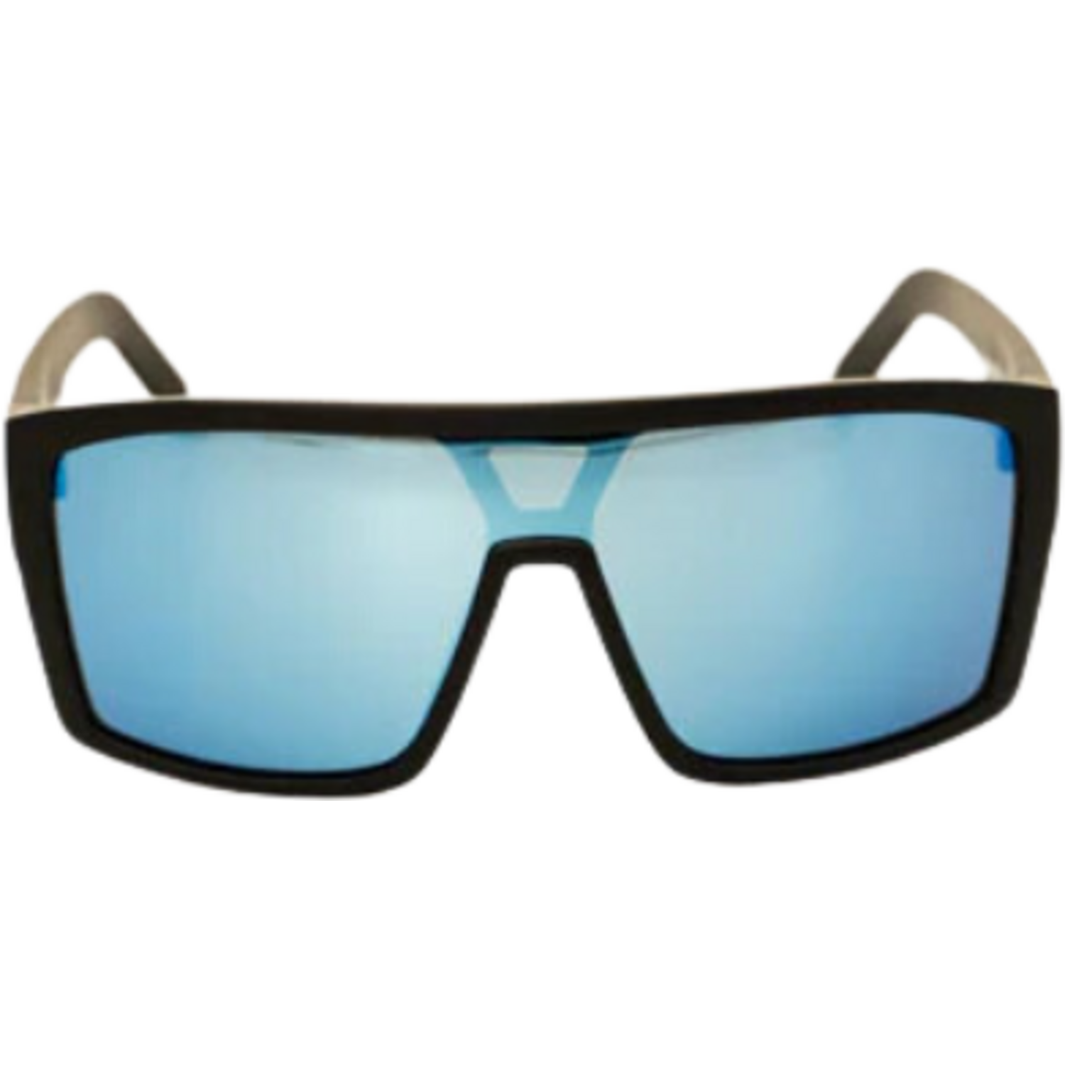 SHOC Sunglasses Gloss Black Frame Color Ice Blue
