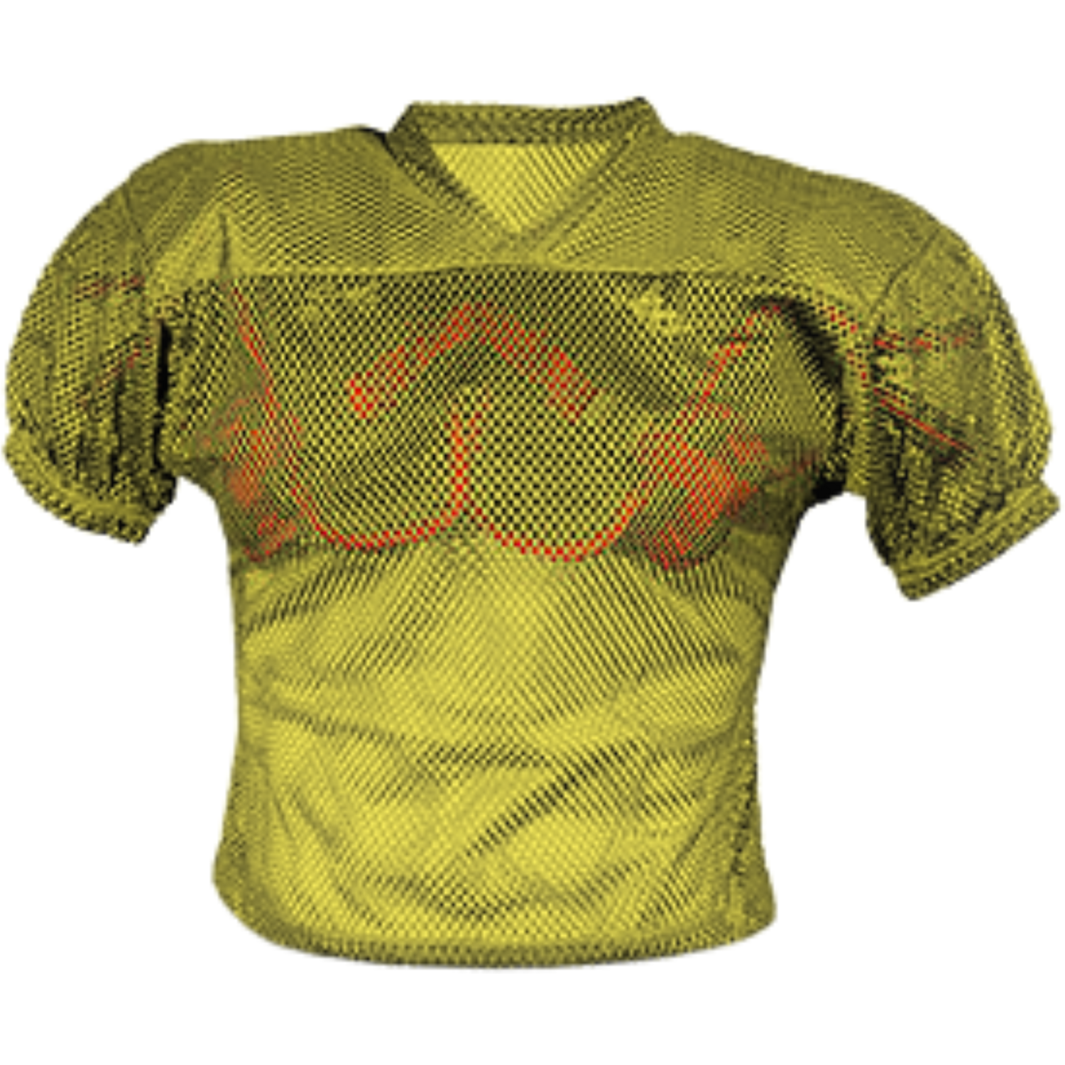 All Star FBJ2A Adult Porthole Mesh w/Double PM Yoke S/M Gold