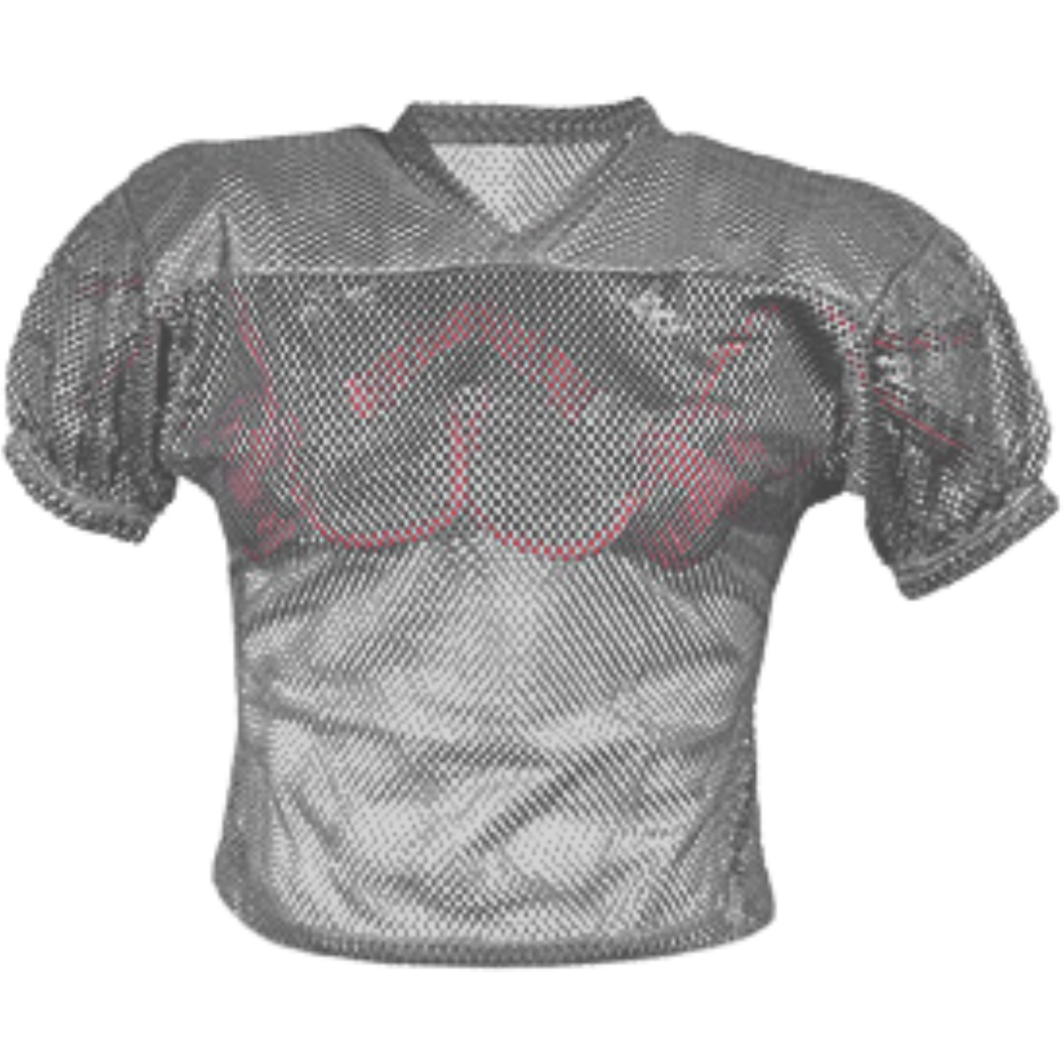 All Star FBJ2A Adult Porthole Mesh w/Double PM Yo 3XL Silver