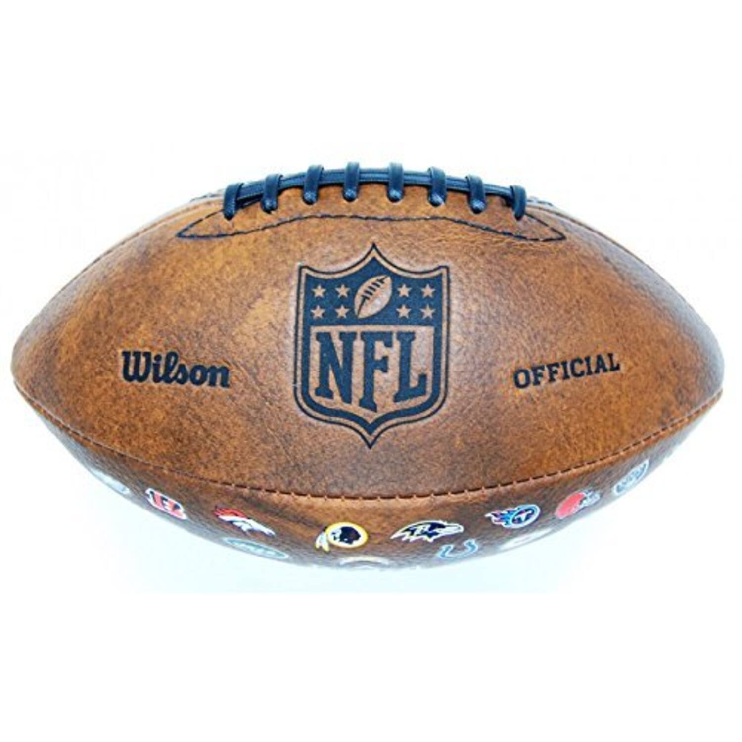 Wilson WTF1758XBNF NFL Throwback 32 Team Logo