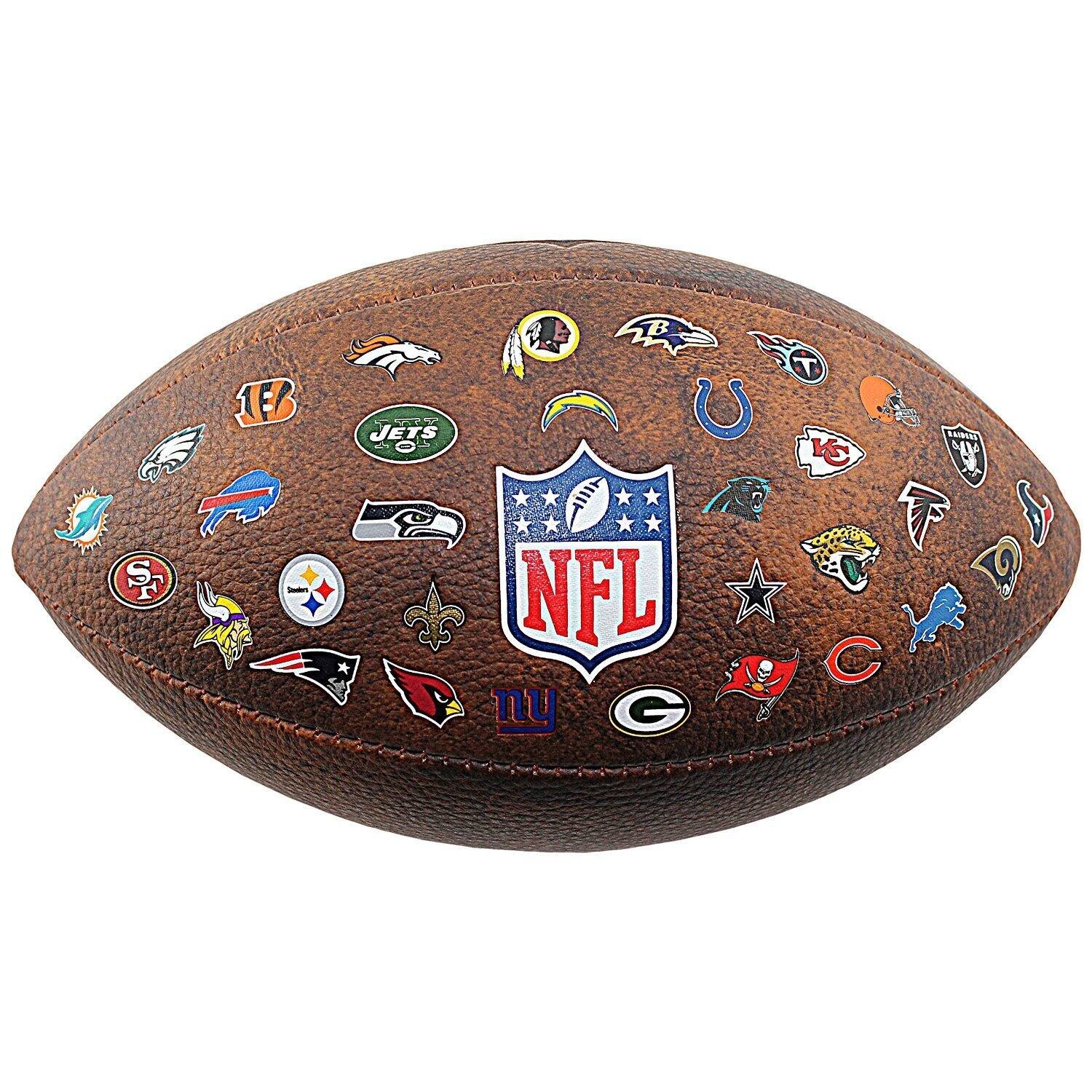 Wilson WTF1758XBNF NFL Throwback 32 Team Logo